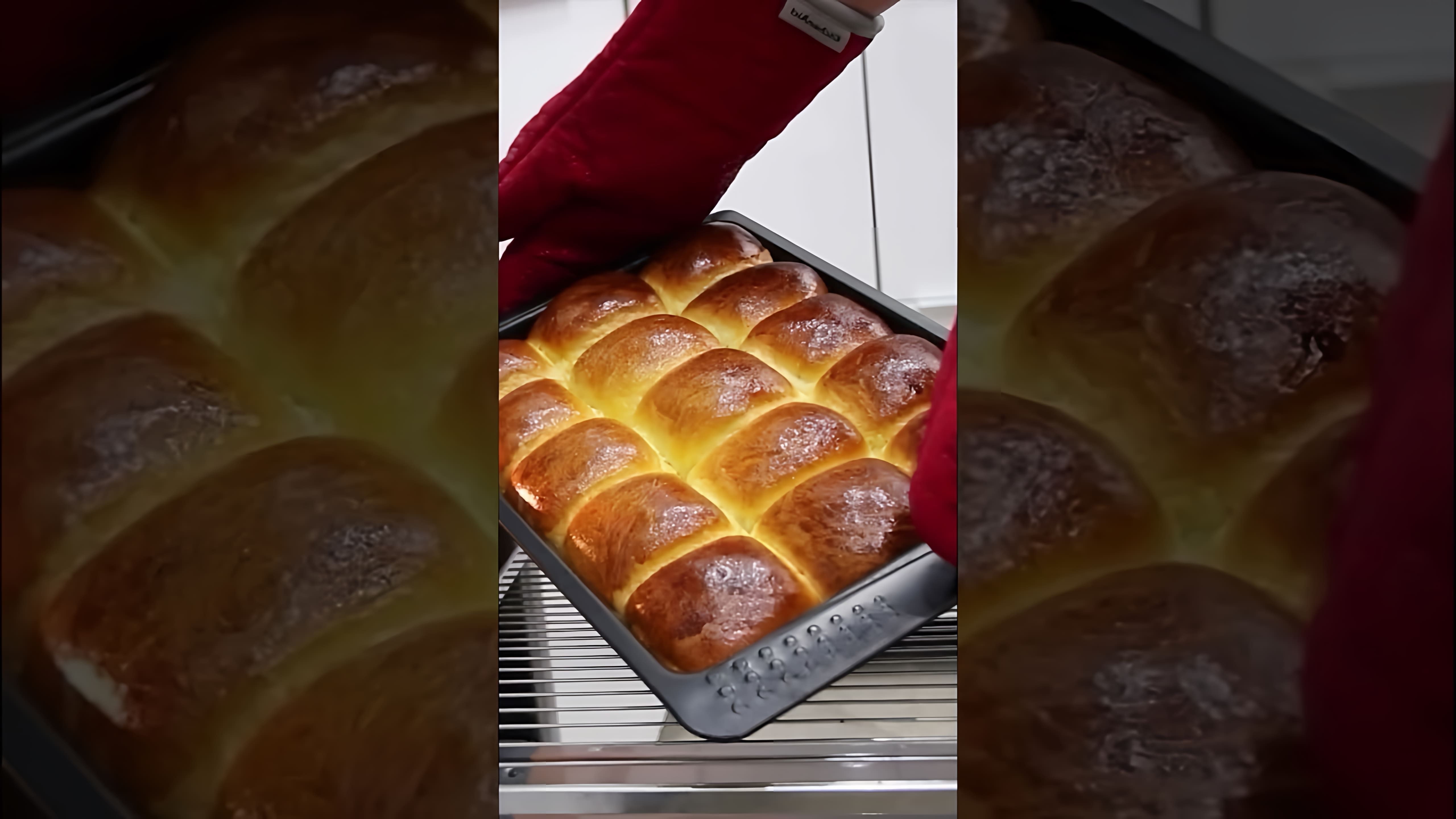 Видео рецепт для приготовления объемных булочек с начинкой из варенья