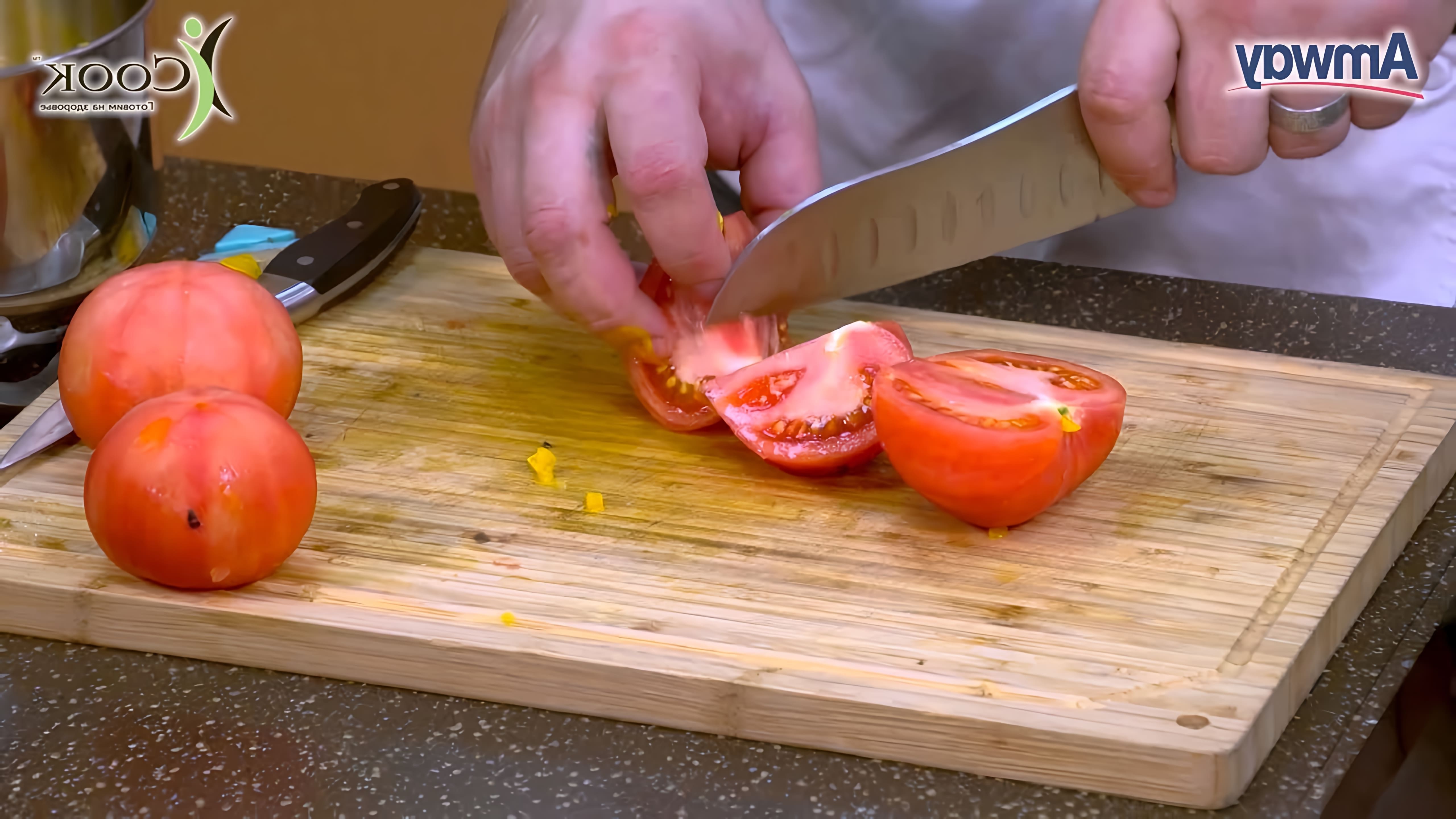 Брускетта с томатами и базиликом - рецепт и пошаговая демонстрация его приготовления от Алексея Семенова, ... 