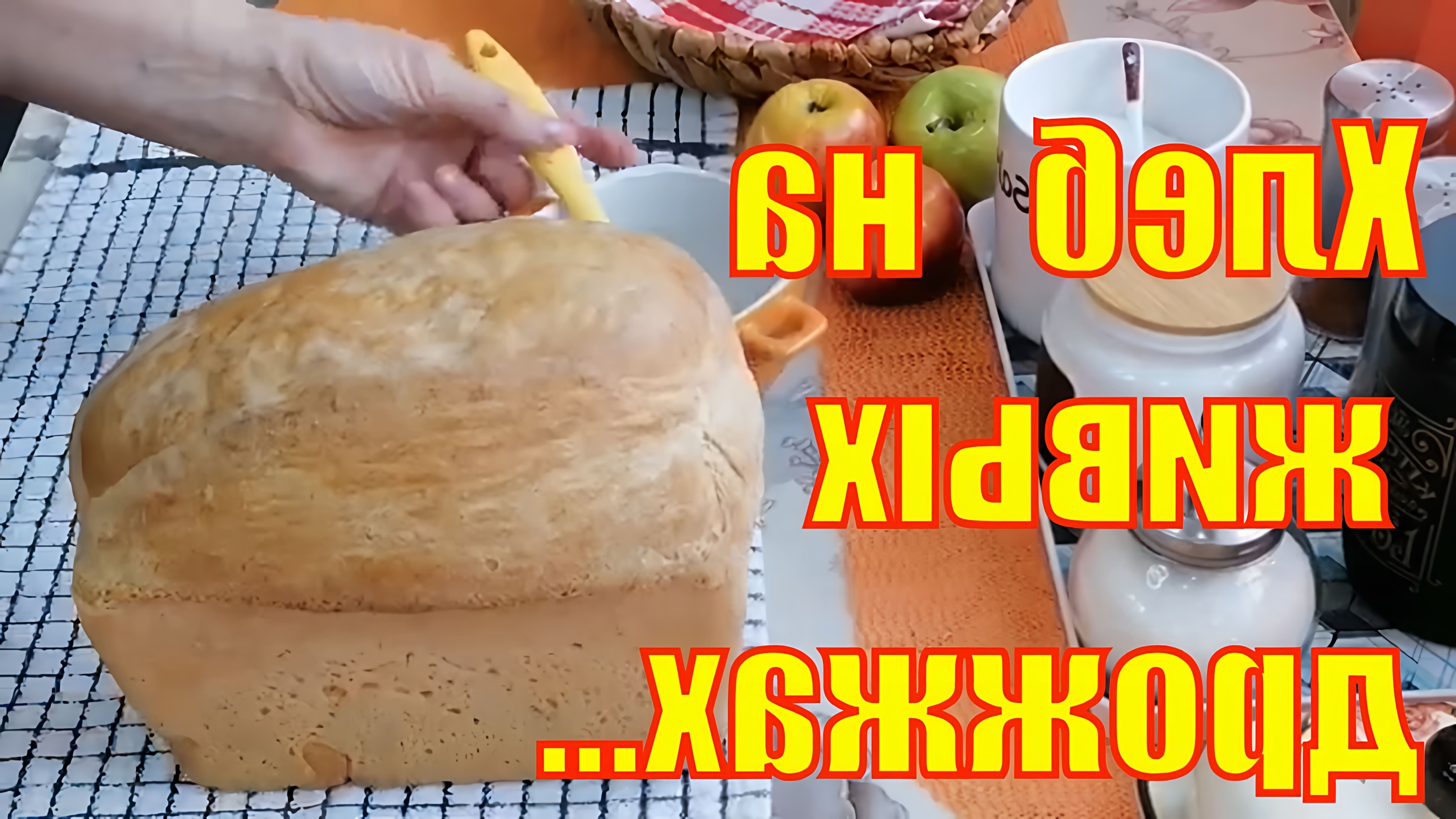 В этом видео-ролике рассказывается о том, как приготовить домашний хлеб на живых дрожжах в духовке