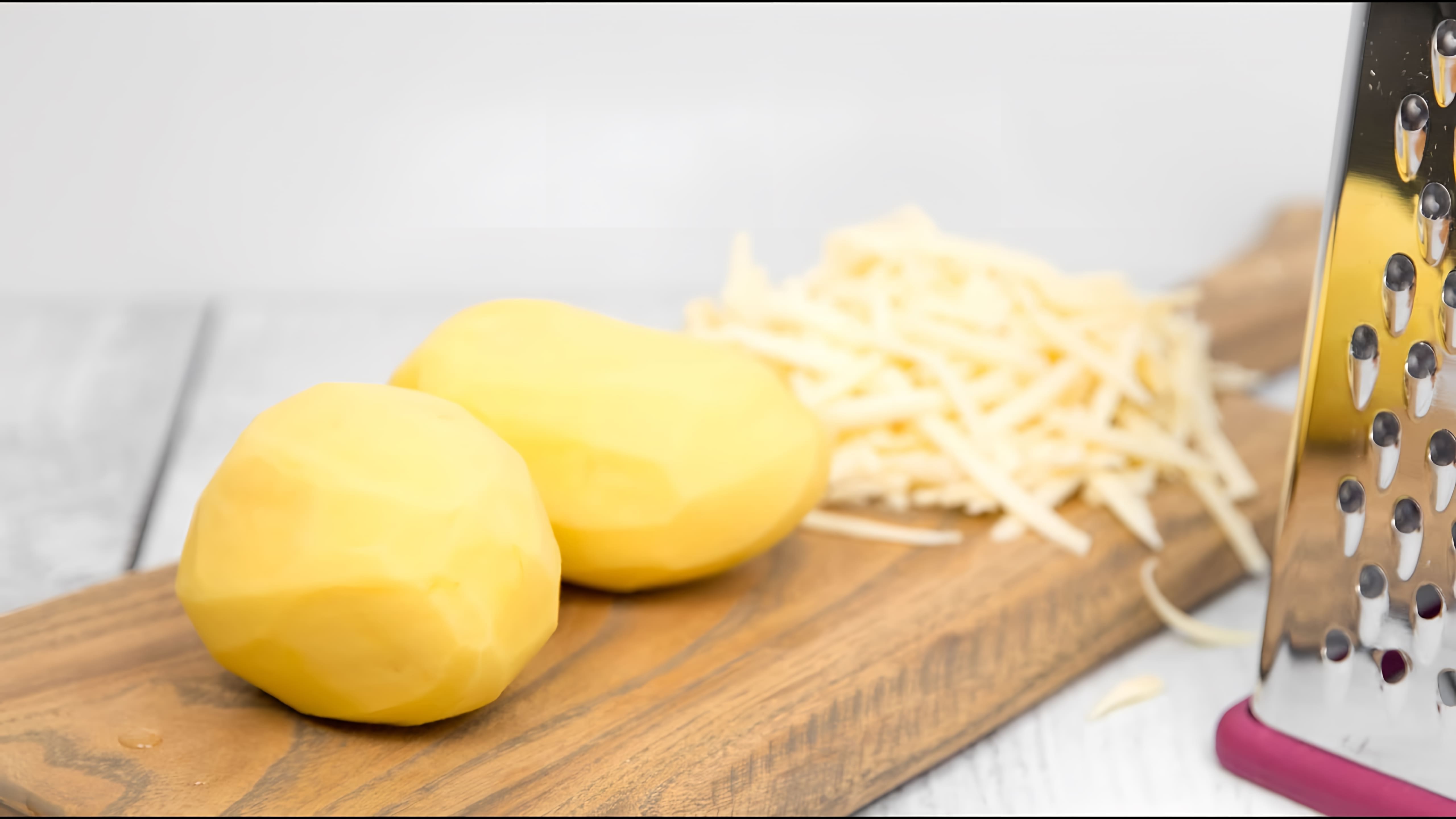 В этом видео демонстрируется рецепт быстрого и вкусного завтрака, который готовится всего из двух ингредиентов - картофеля и сыра