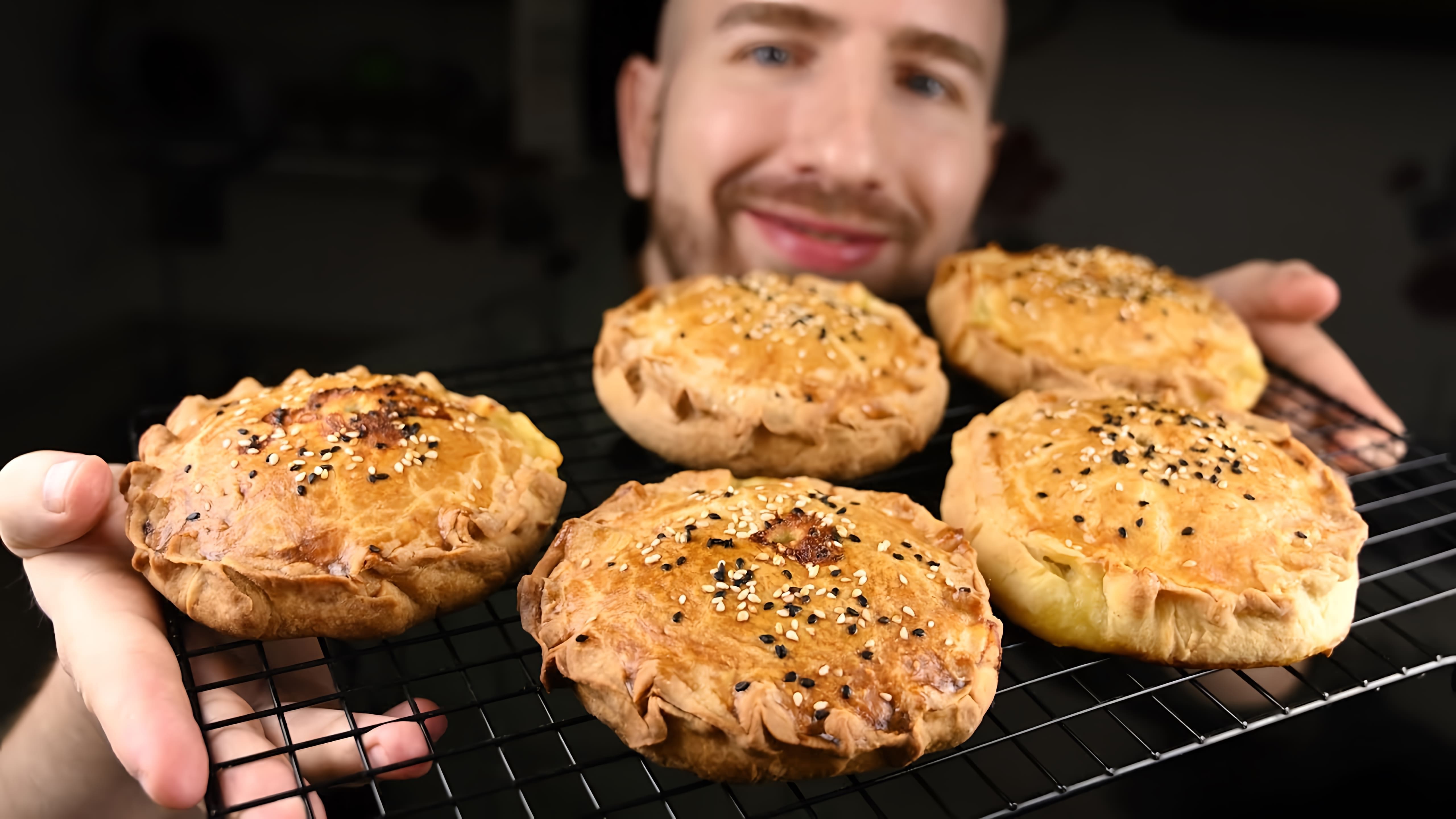 Видео рецепт для приготовления порционных мясных пирогов (курников)