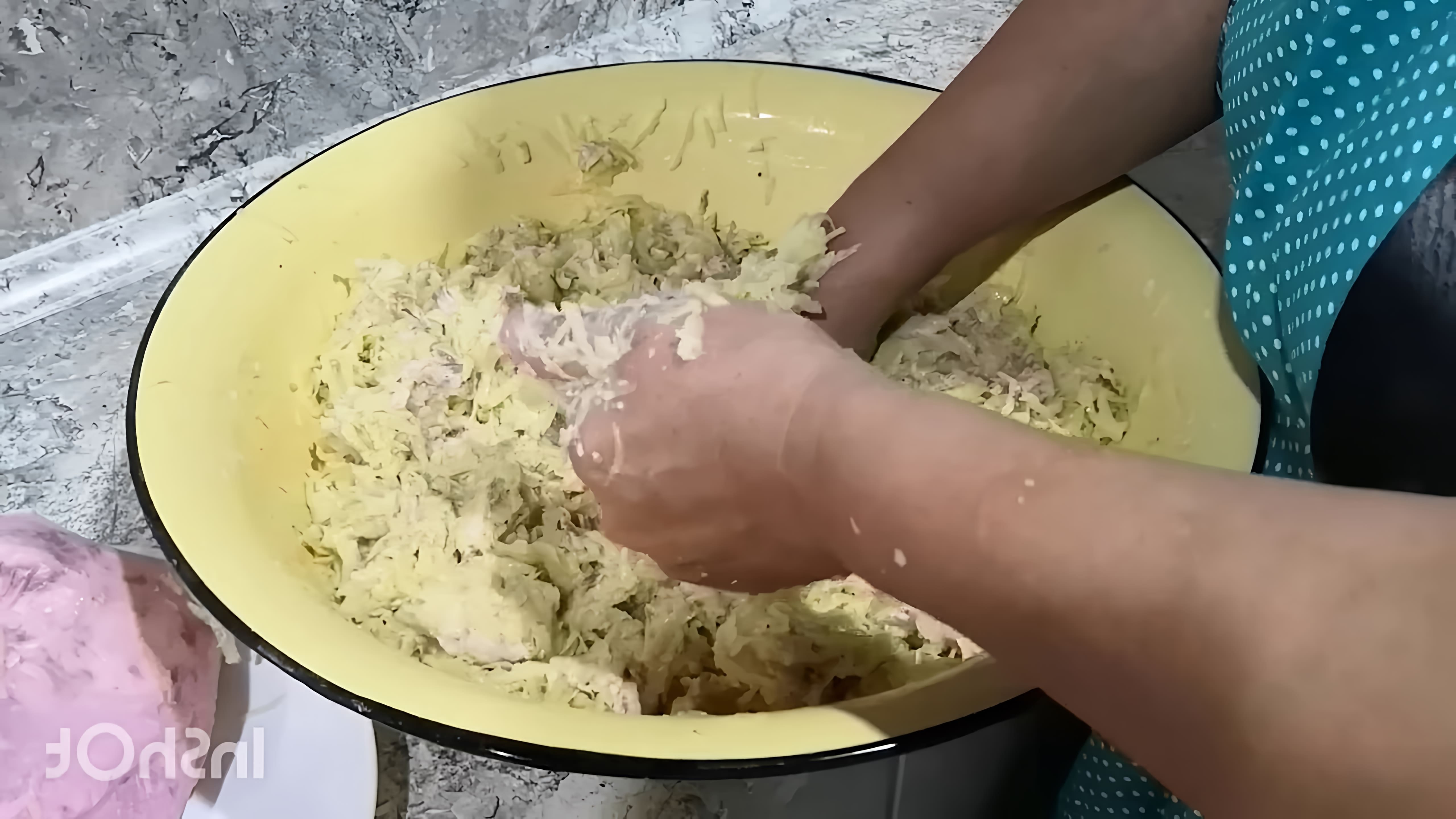 В этом видео Елена и Александра показывают, как приготовить начинку для пельменей из картофеля и сала