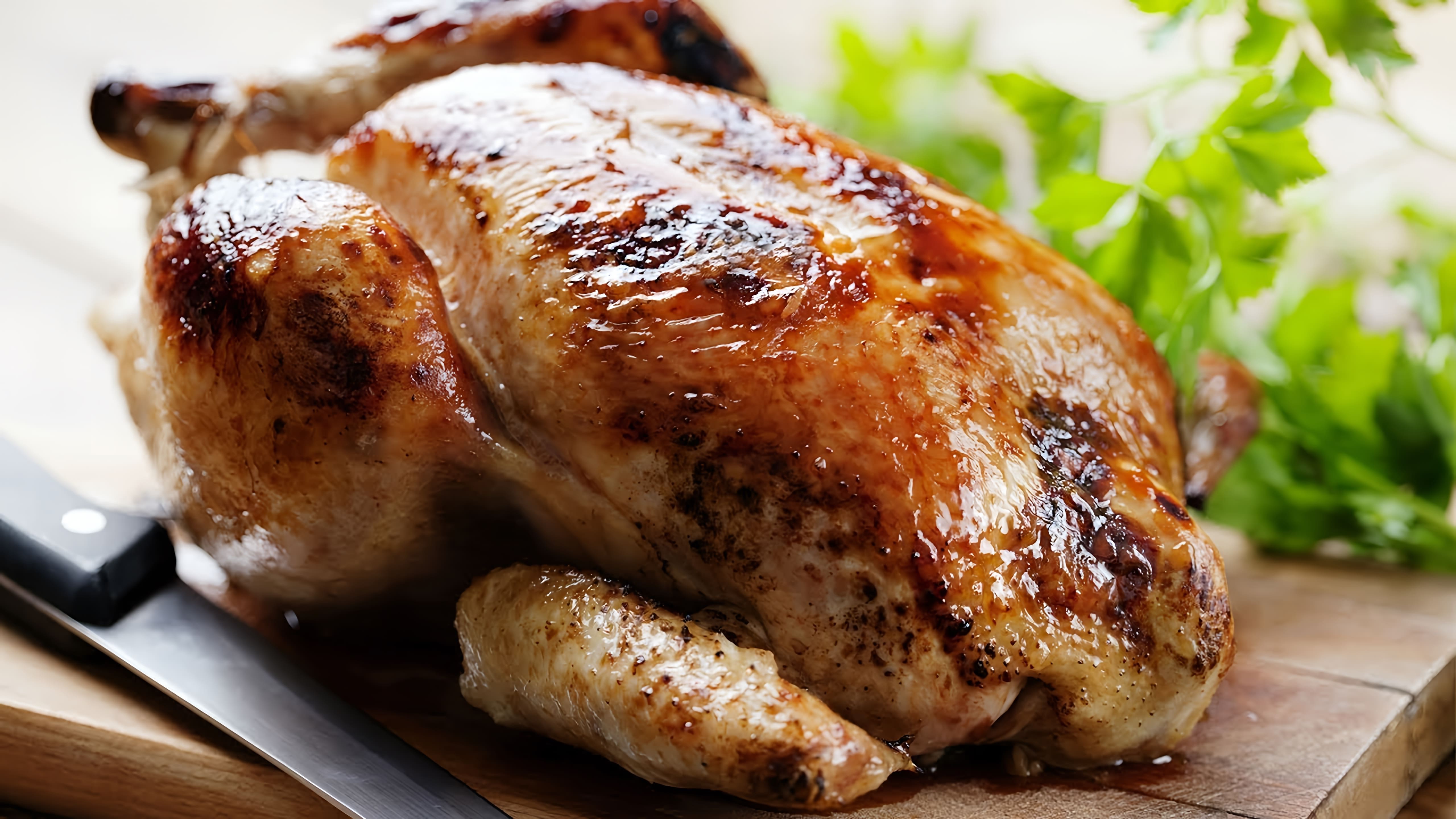 В данном видео демонстрируется рецепт приготовления курицы в духовке с соевым соусом