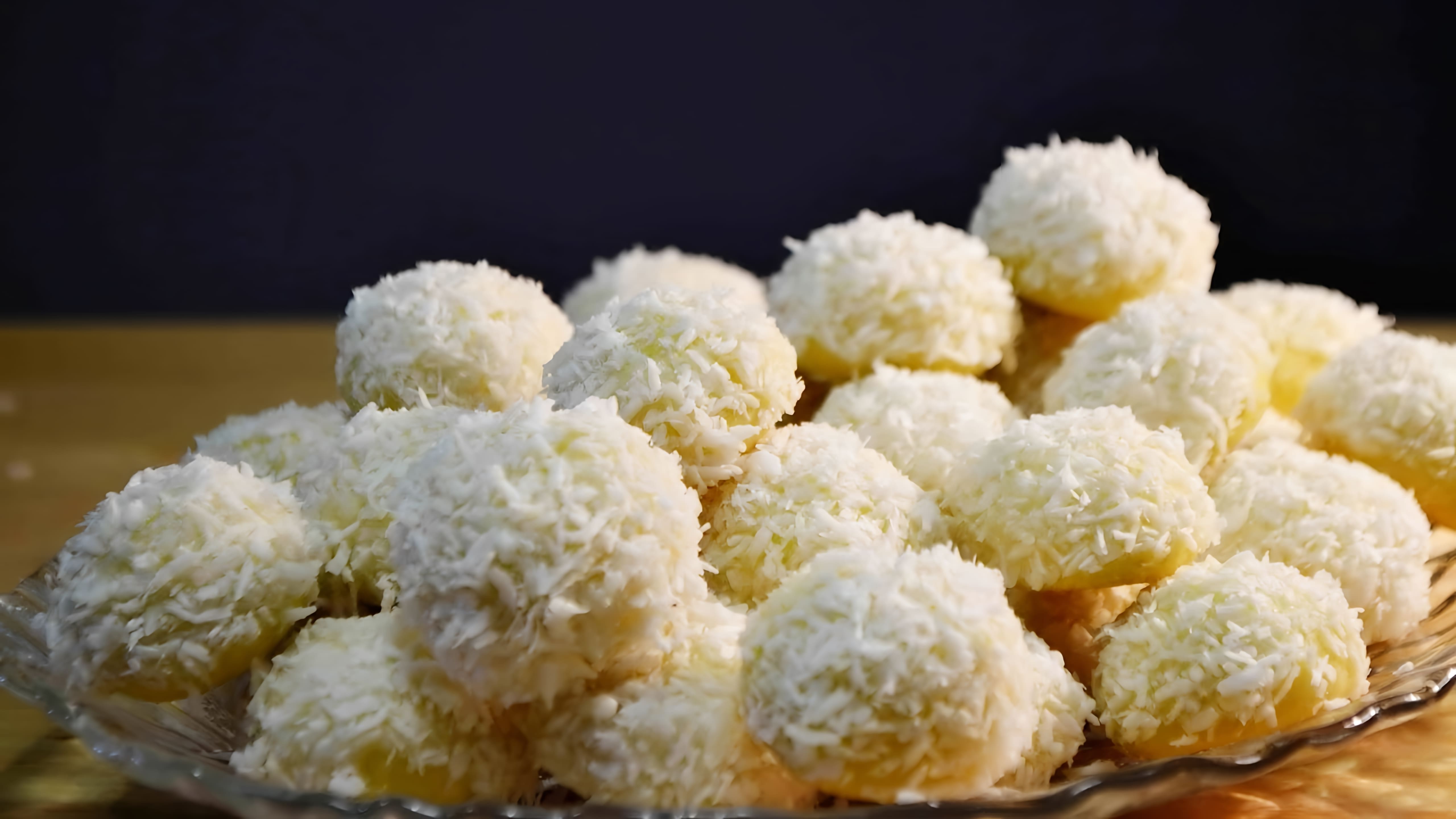 В этом видео Коля показывает, как приготовить песочное печенье "Снежки" с кокосовым вкусом
