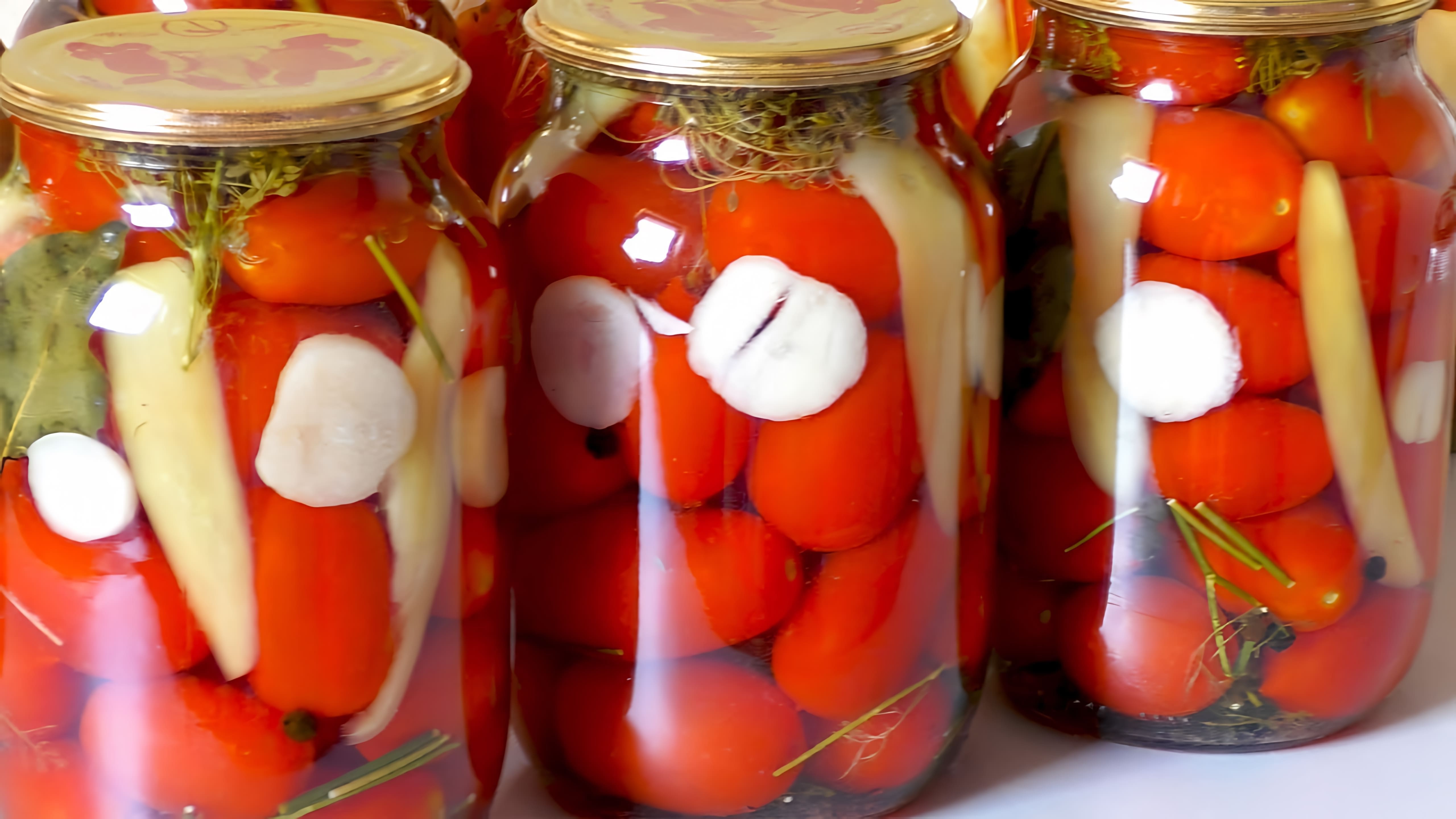 Видео рецепт маринованных помидоров на зиму без стерилизации