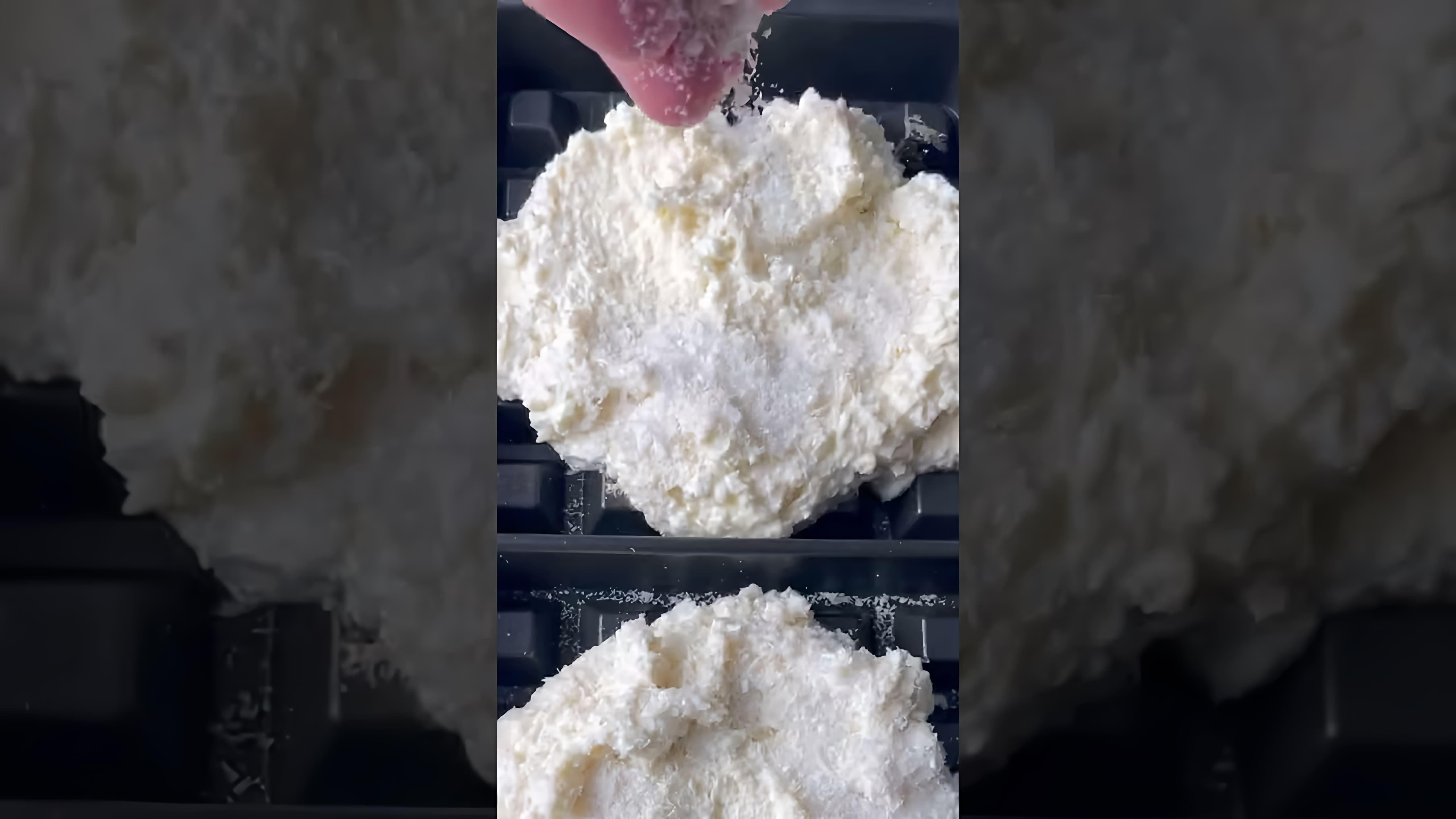 В этом видео-ролике вы увидите, как готовятся те самые кокосовые вафли, которые так любят есть блогеры с утра