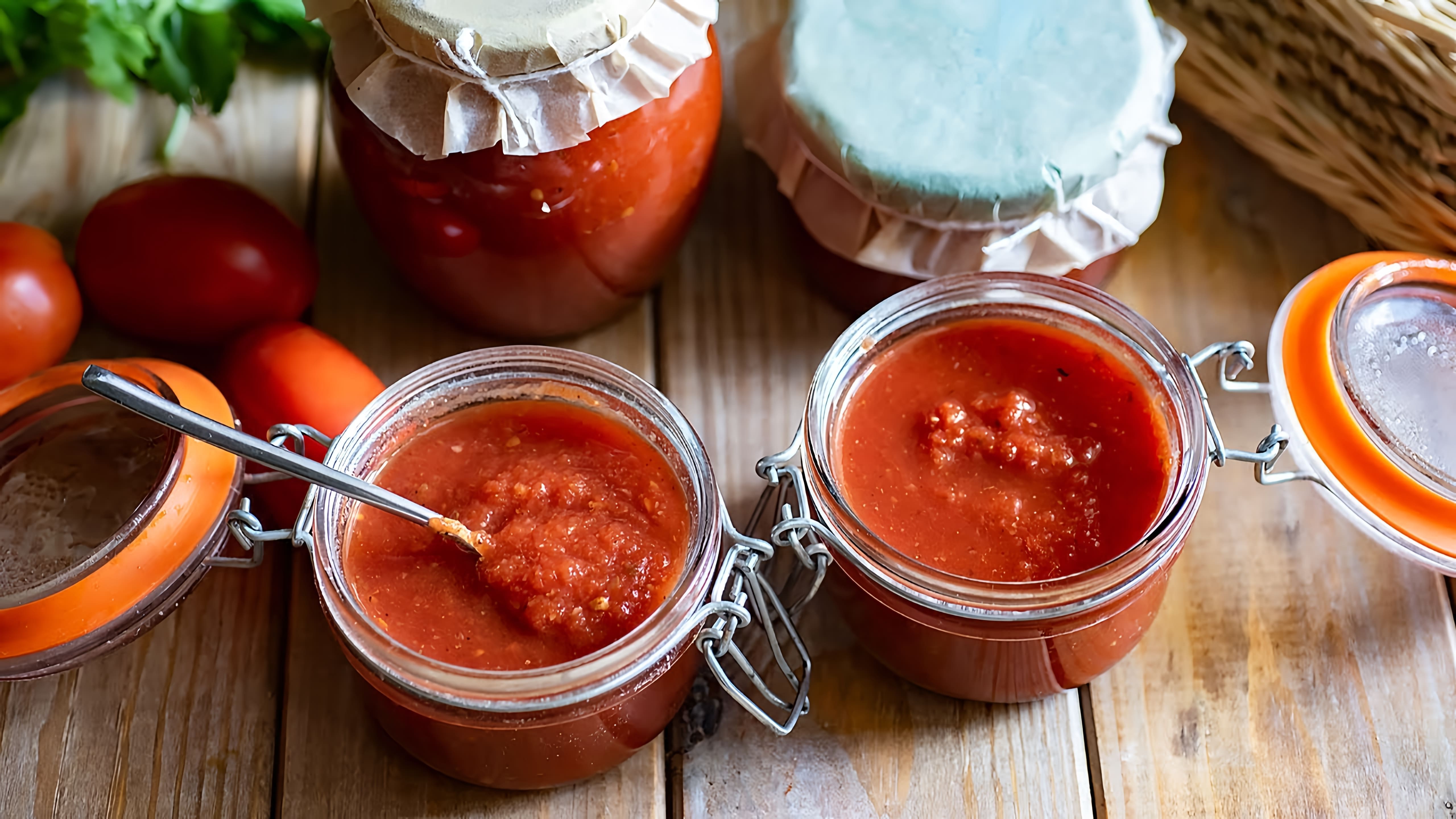 В этом видео-ролике вы увидите, как приготовить ароматный томатный соус "Анкл Бенс" на зиму