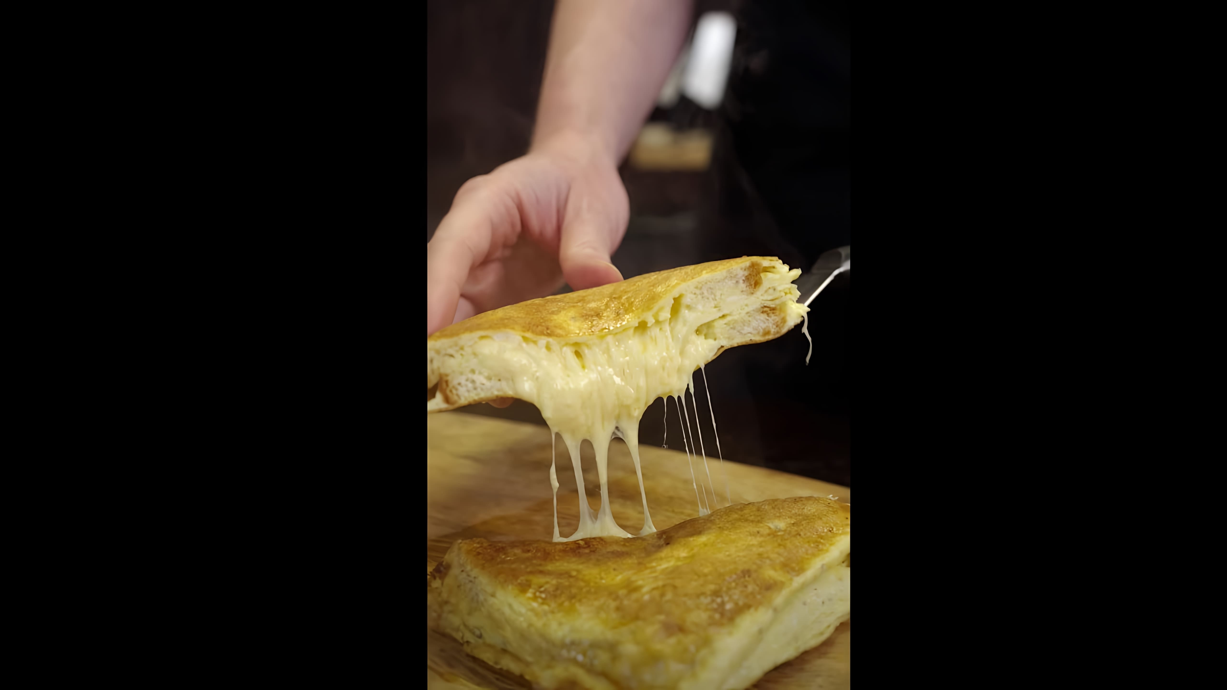 Видео как приготовить бутерброд-омлет