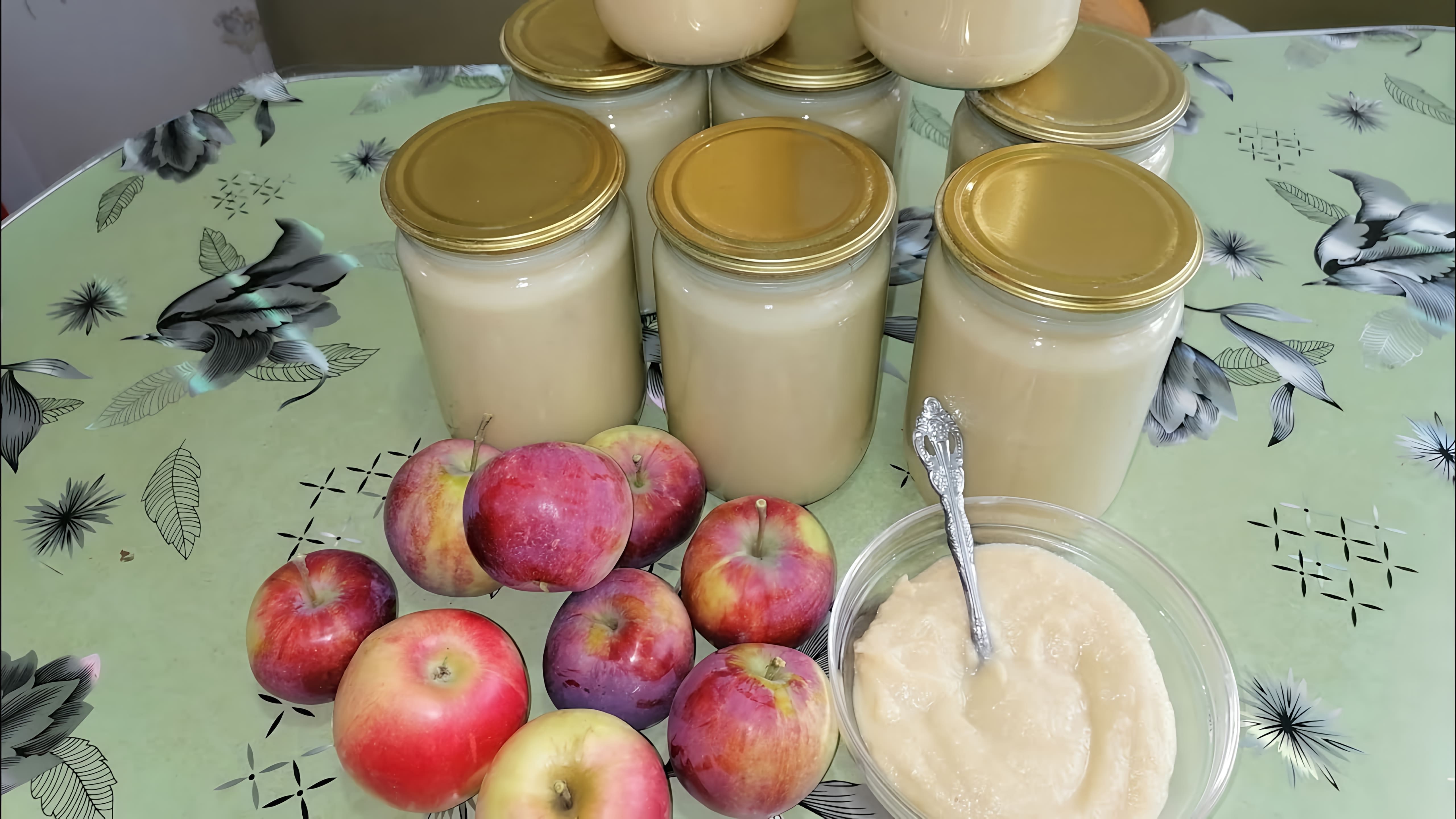 В этом видео демонстрируется процесс приготовления яблочного пюре "Неженка", которое можно использовать как детское питание или как вкусный десерт для всей семьи