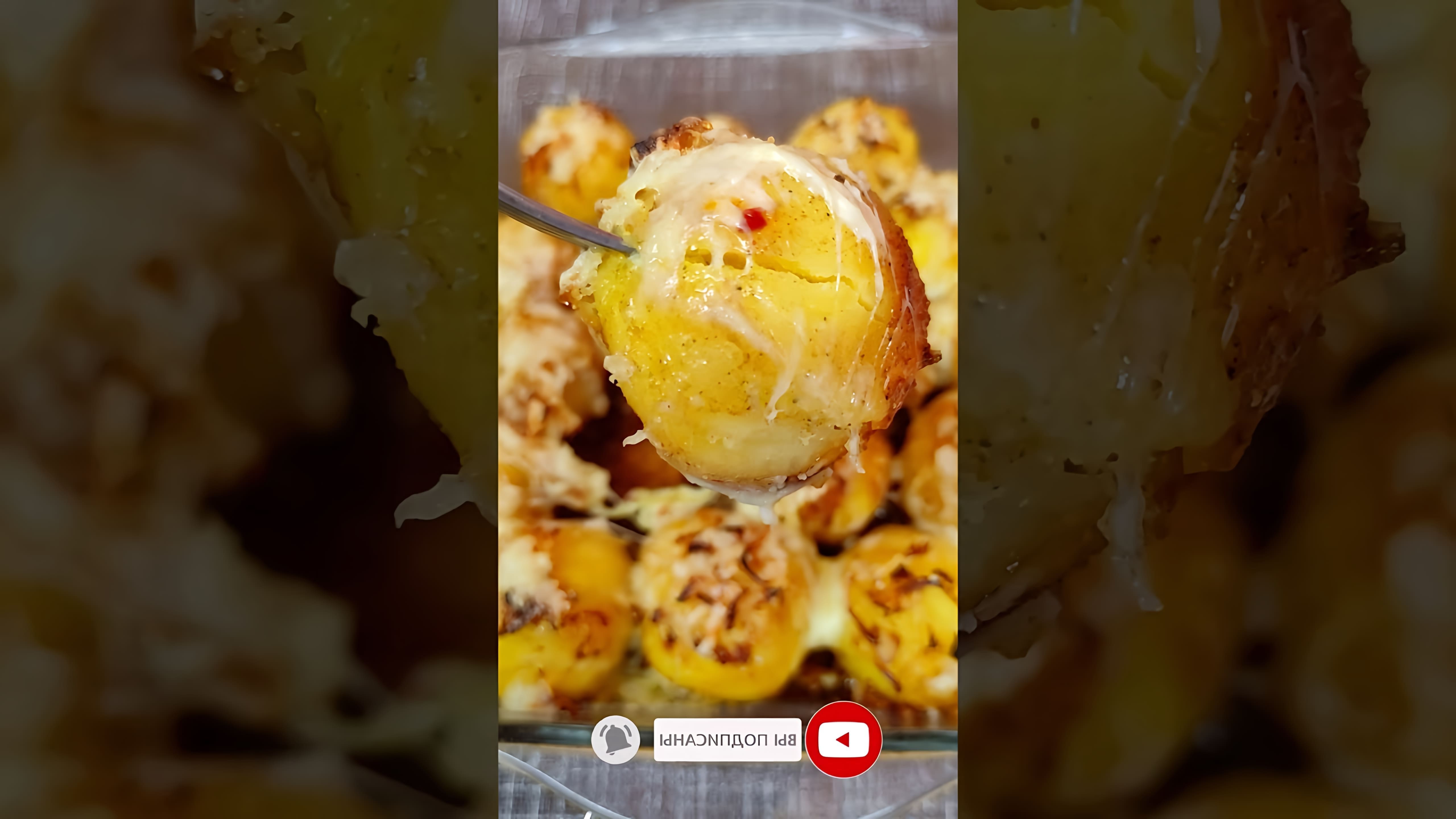 В этом видео-ролике будет показан очень простой и вкусный рецепт запеченного картофеля в духовке