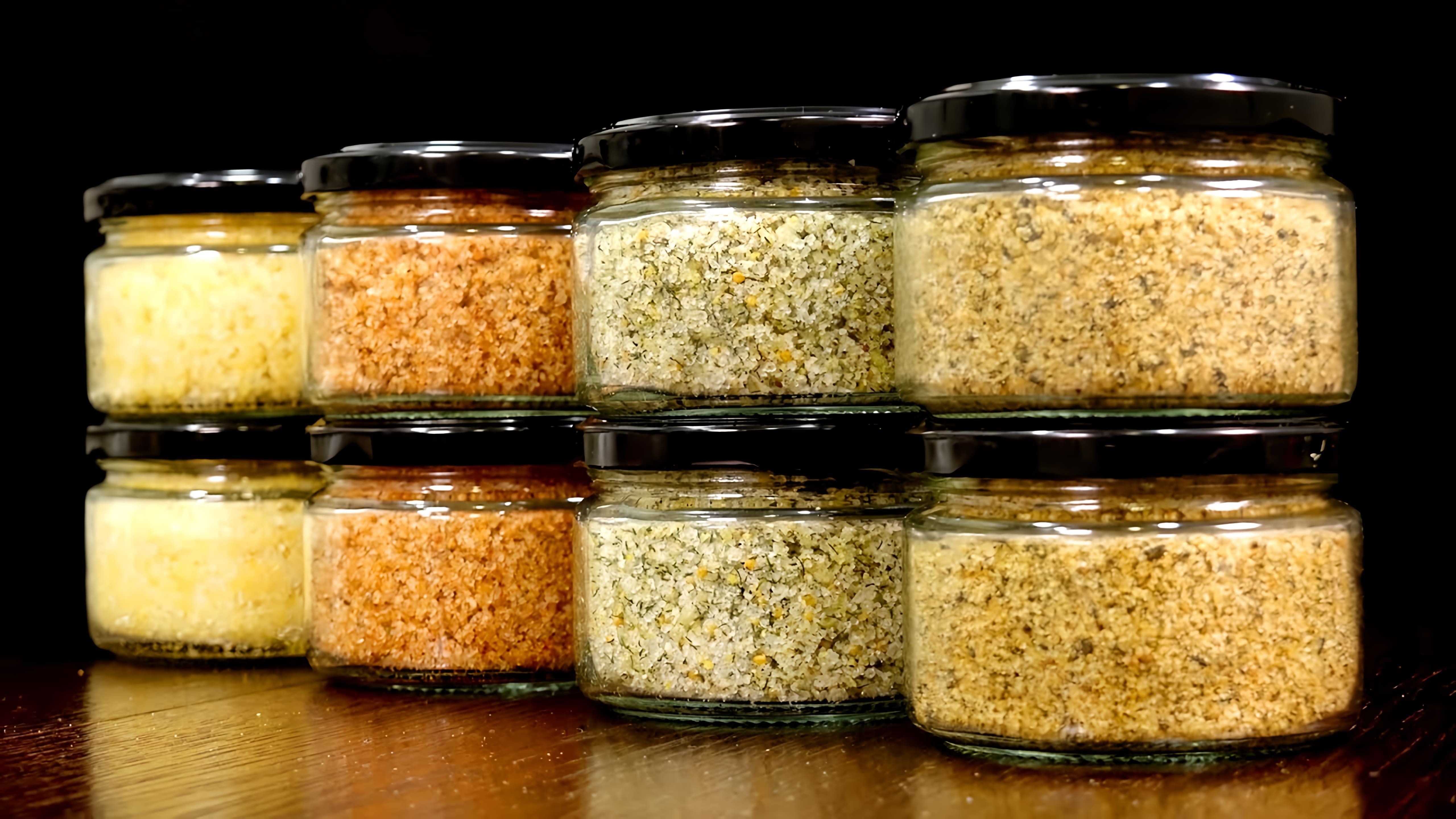 В этом видео рассказывается о различных видах соли, которые можно использовать в кулинарии