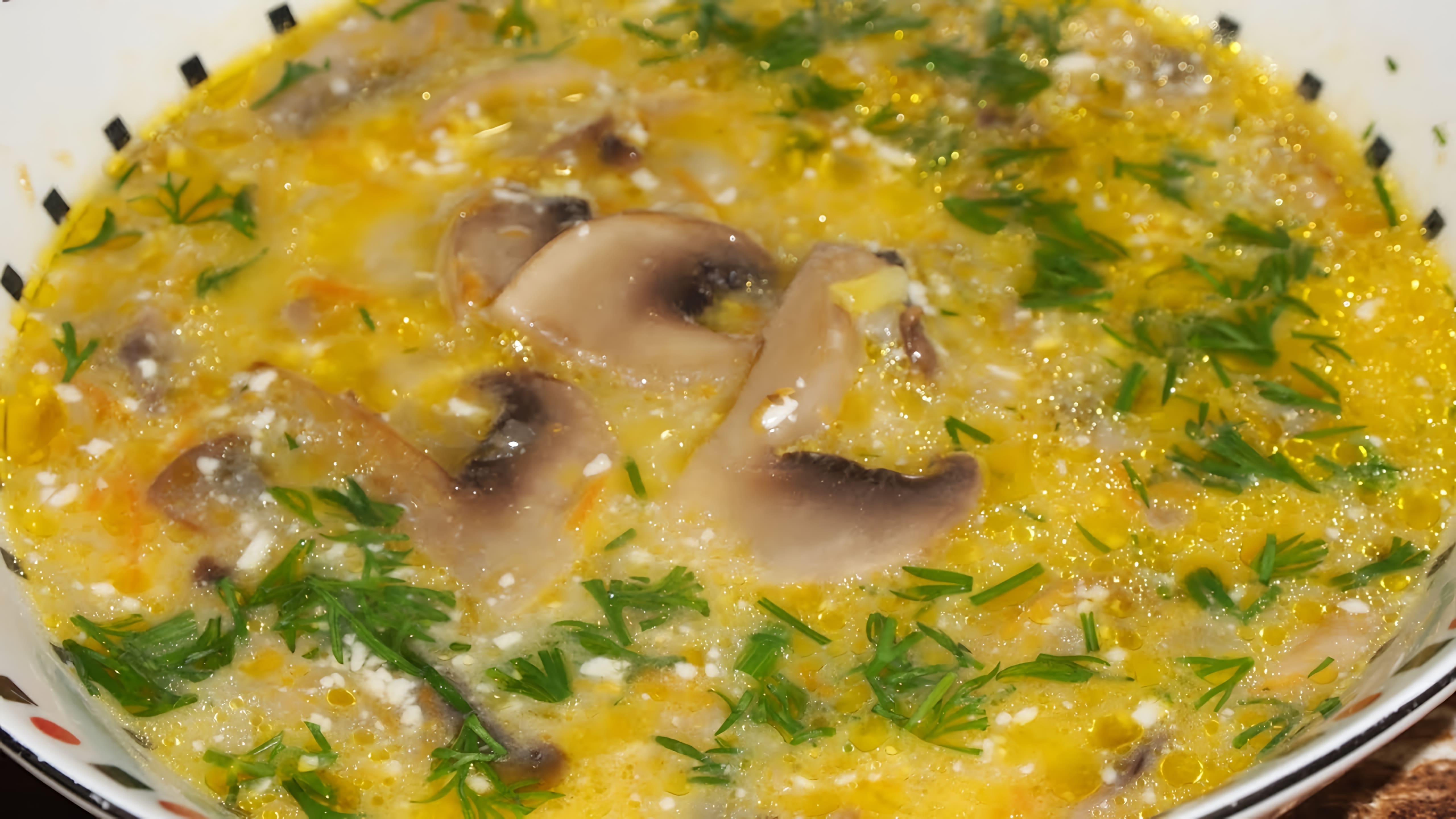 В этом видео демонстрируется процесс приготовления супа жюльен
