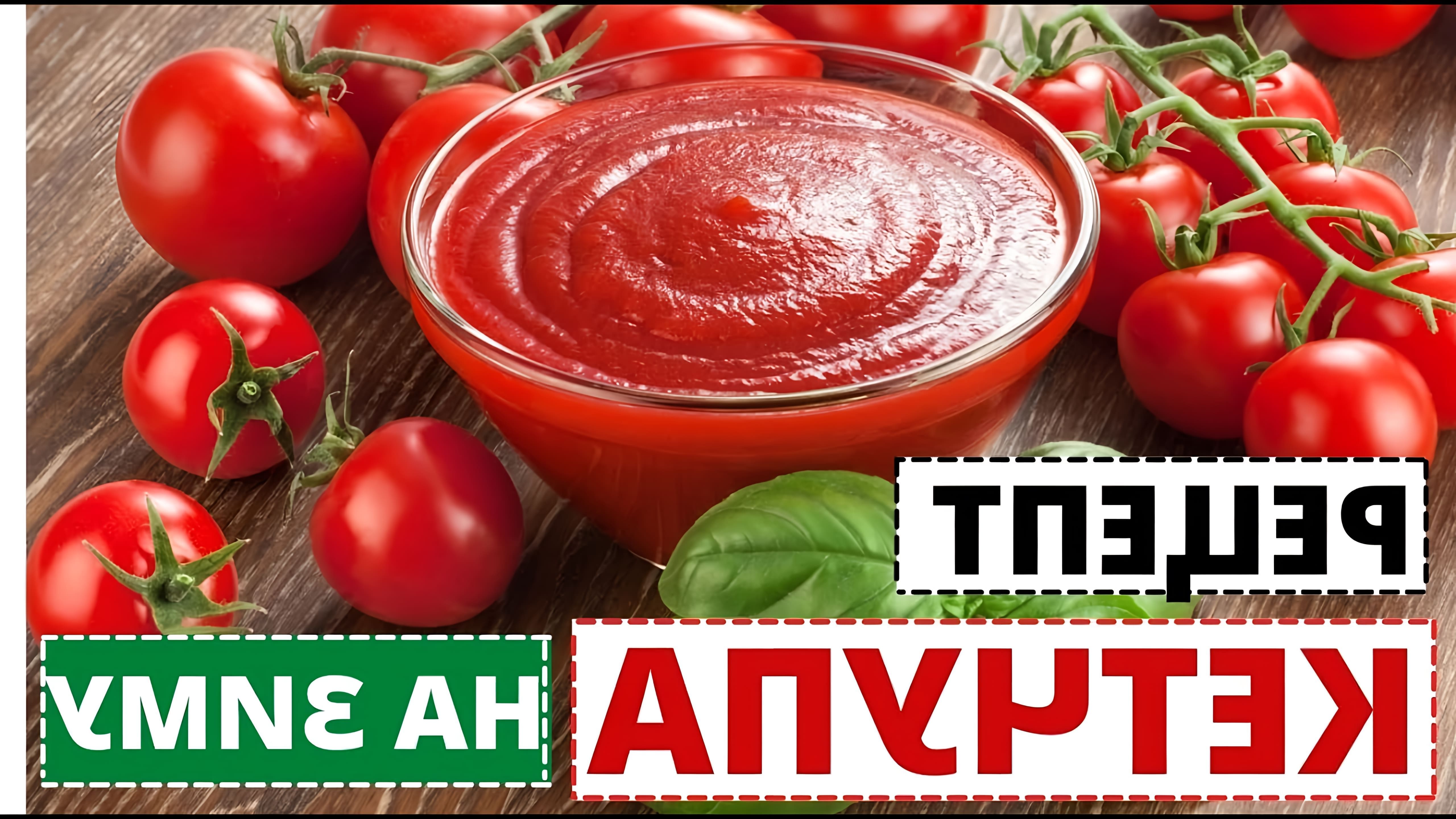 В данном видео представлен рецепт приготовления кетчупа на зиму