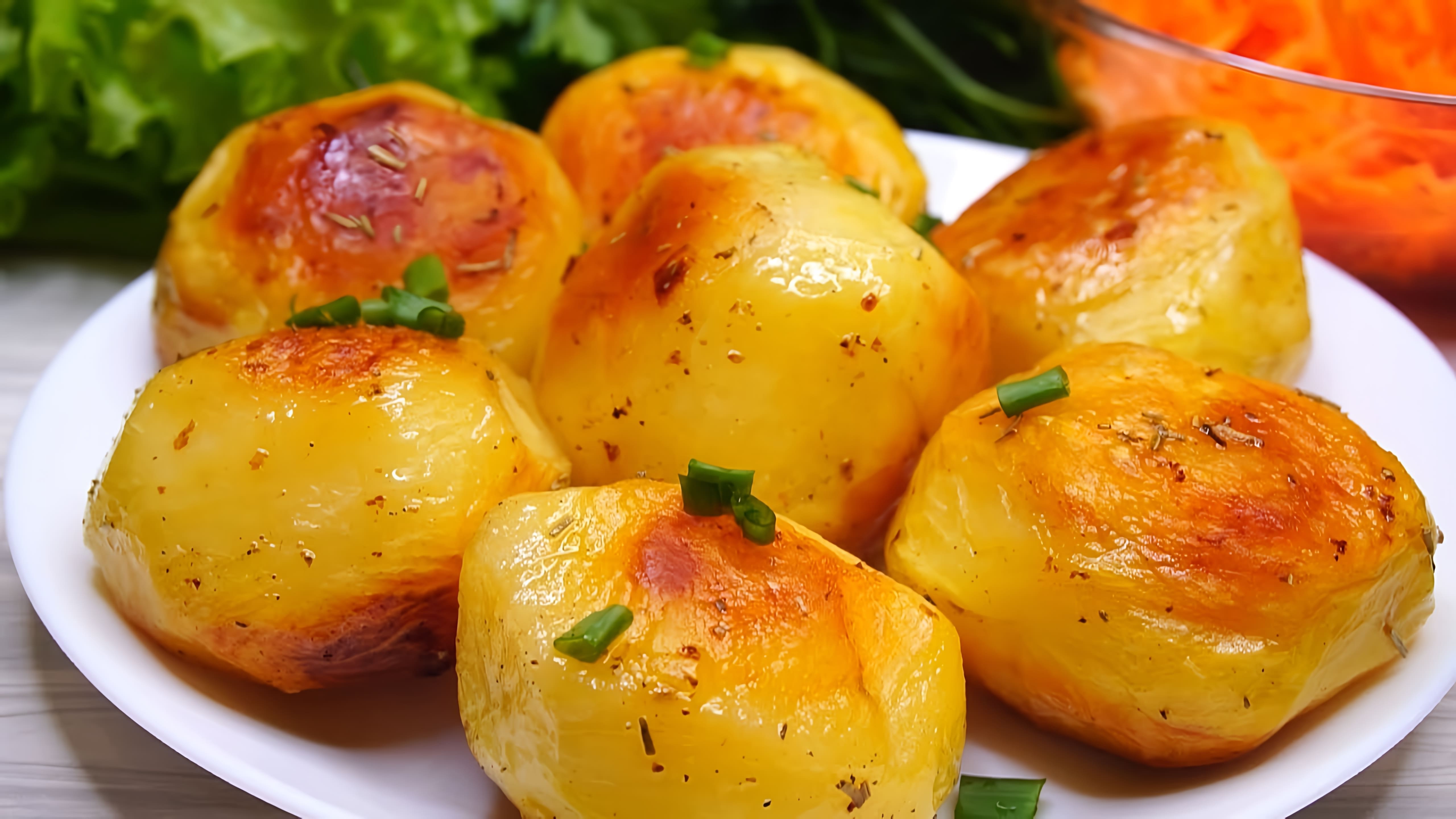 В этом видео демонстрируется рецепт приготовления картофеля в духовке с хрустящей корочкой