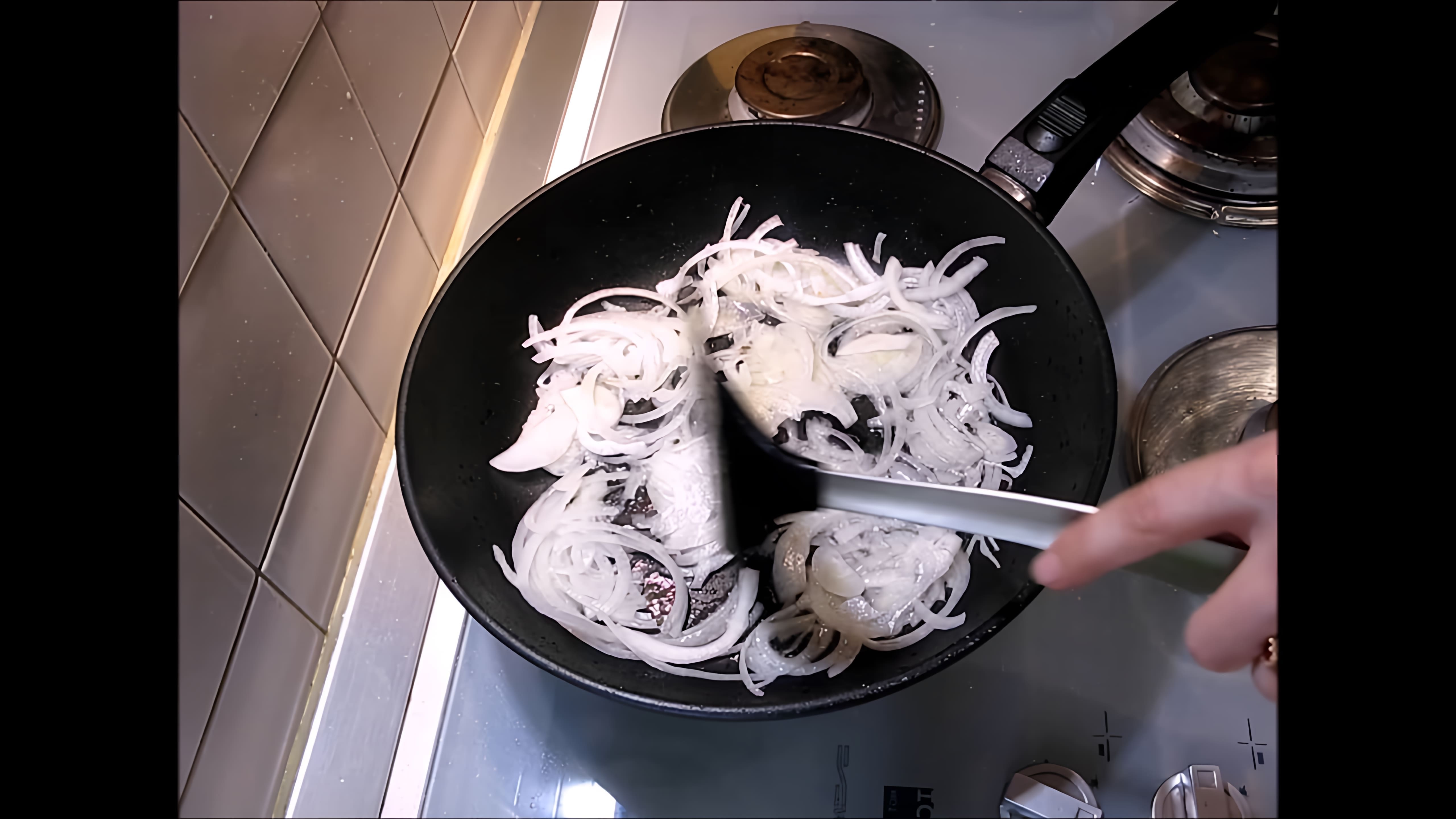 Видео-ролик с заголовком "Лапша вок в сливочном соусе