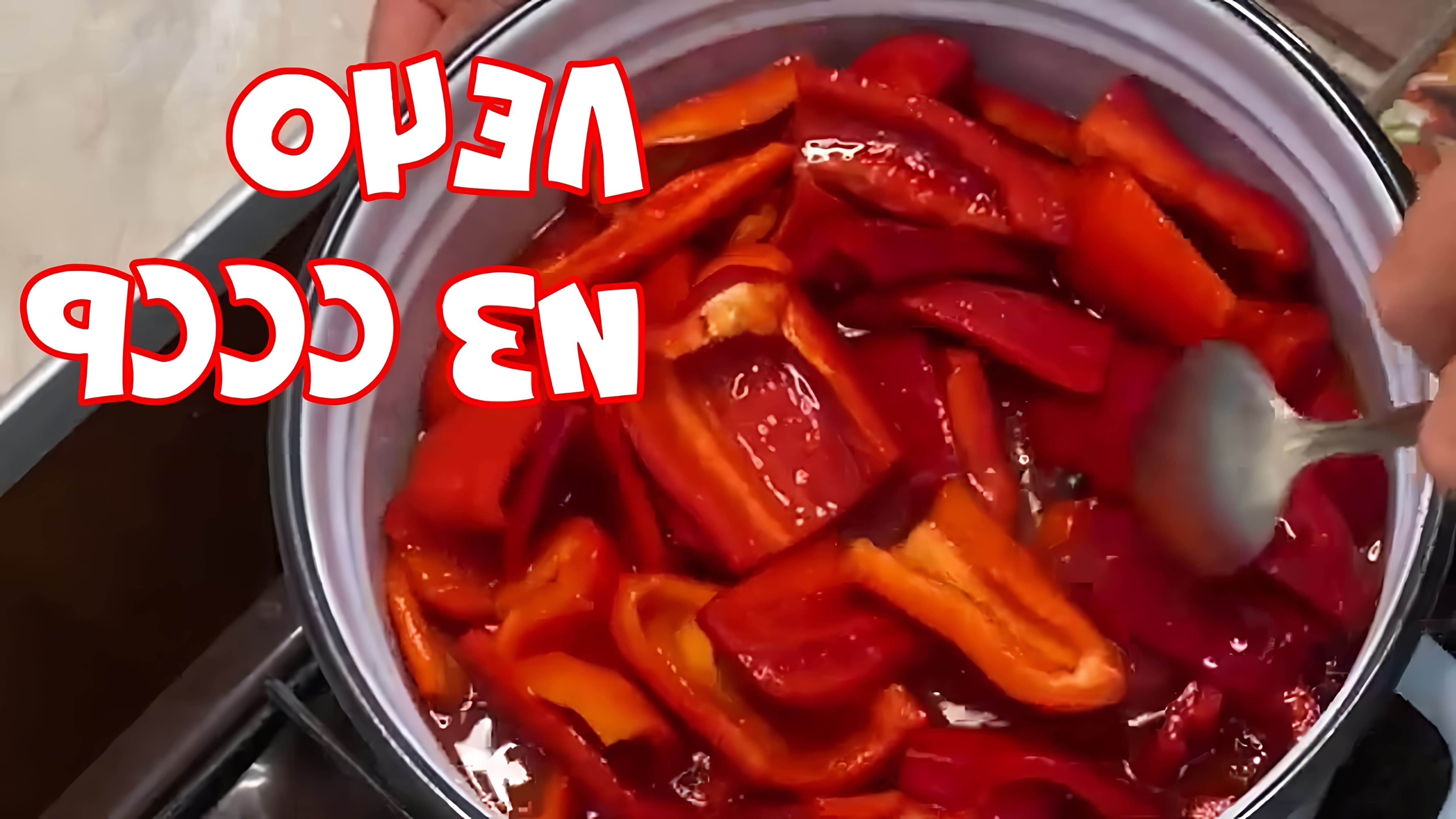 В этом видео демонстрируется рецепт приготовления лечо, популярного блюда из перца и томатного сока