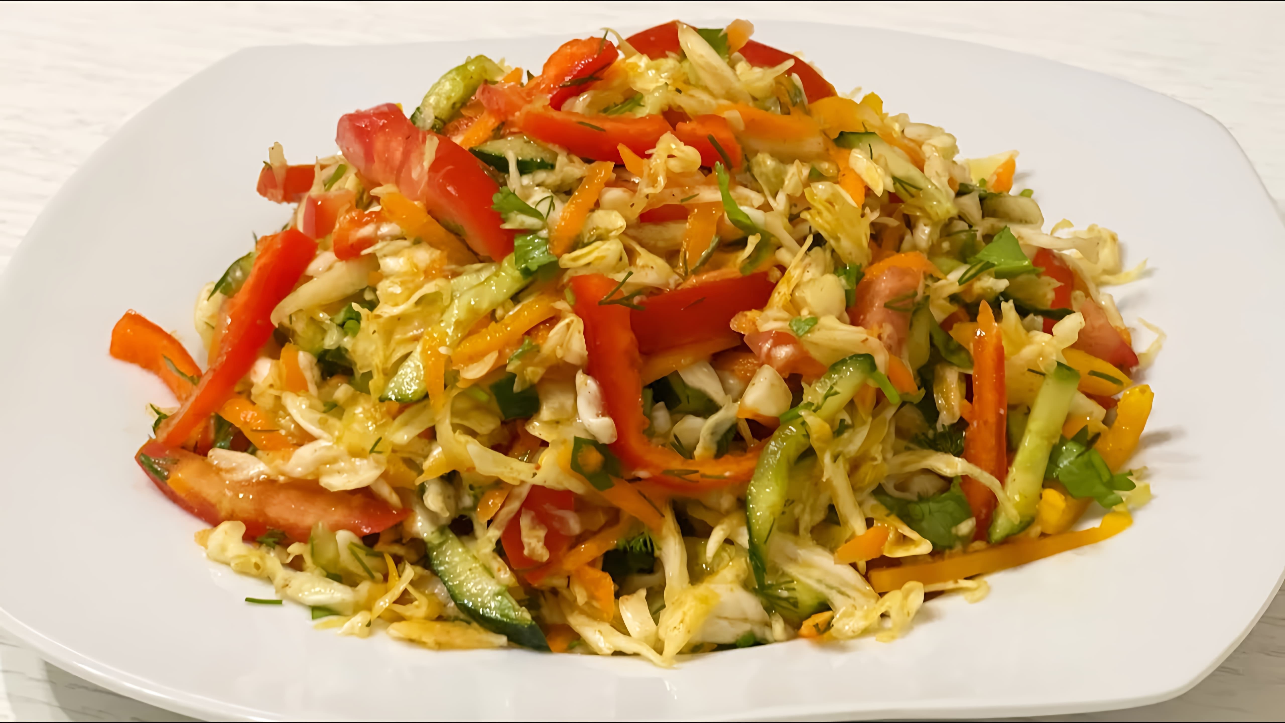 В этом видео-ролике узбекский повар показывает, как приготовить самый вкусный и сочный салат для плова из простых продуктов