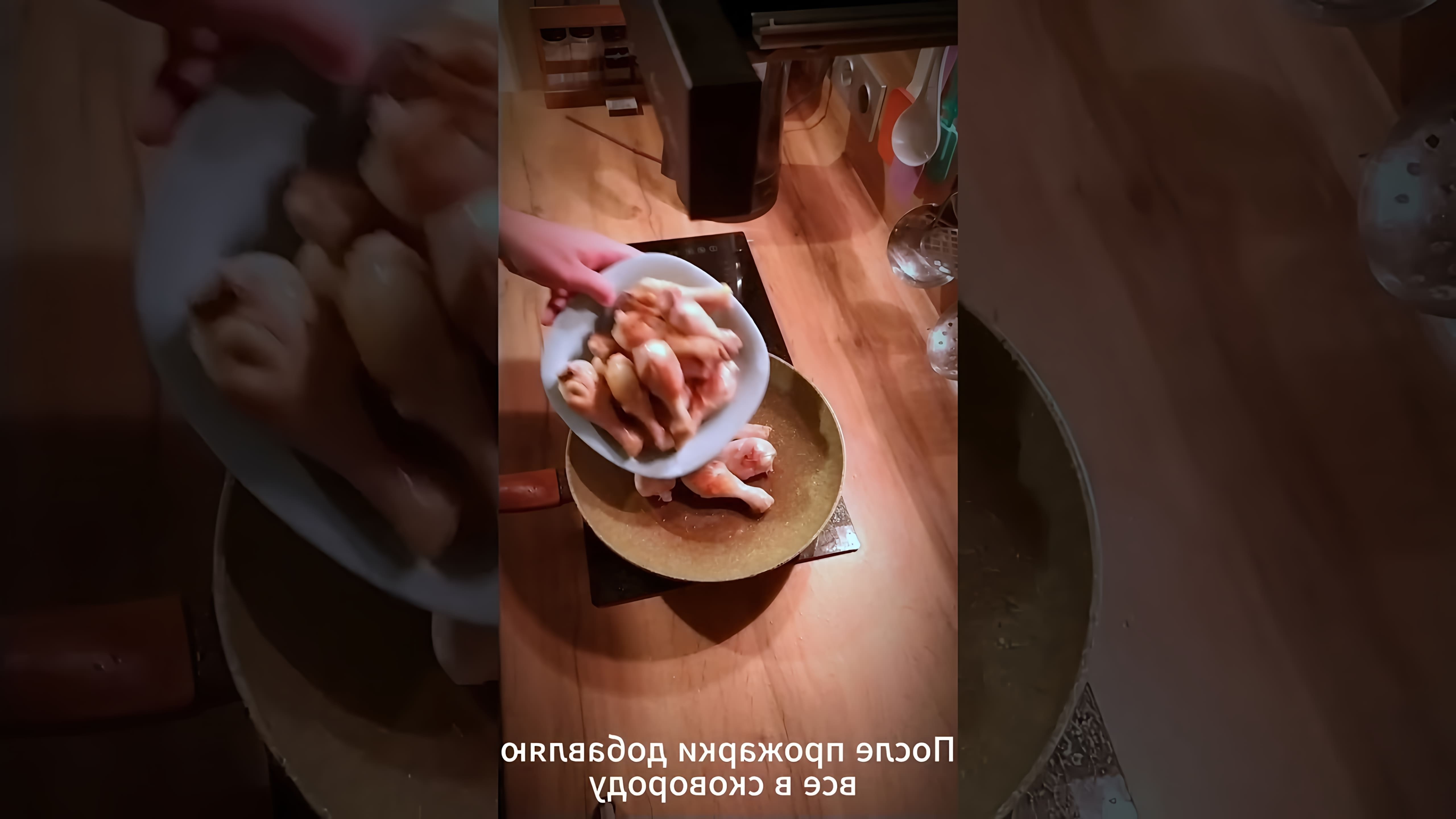 В этом видео-ролике вы увидите, как приготовить вкусные и сочные куриные голени в томатном соусе