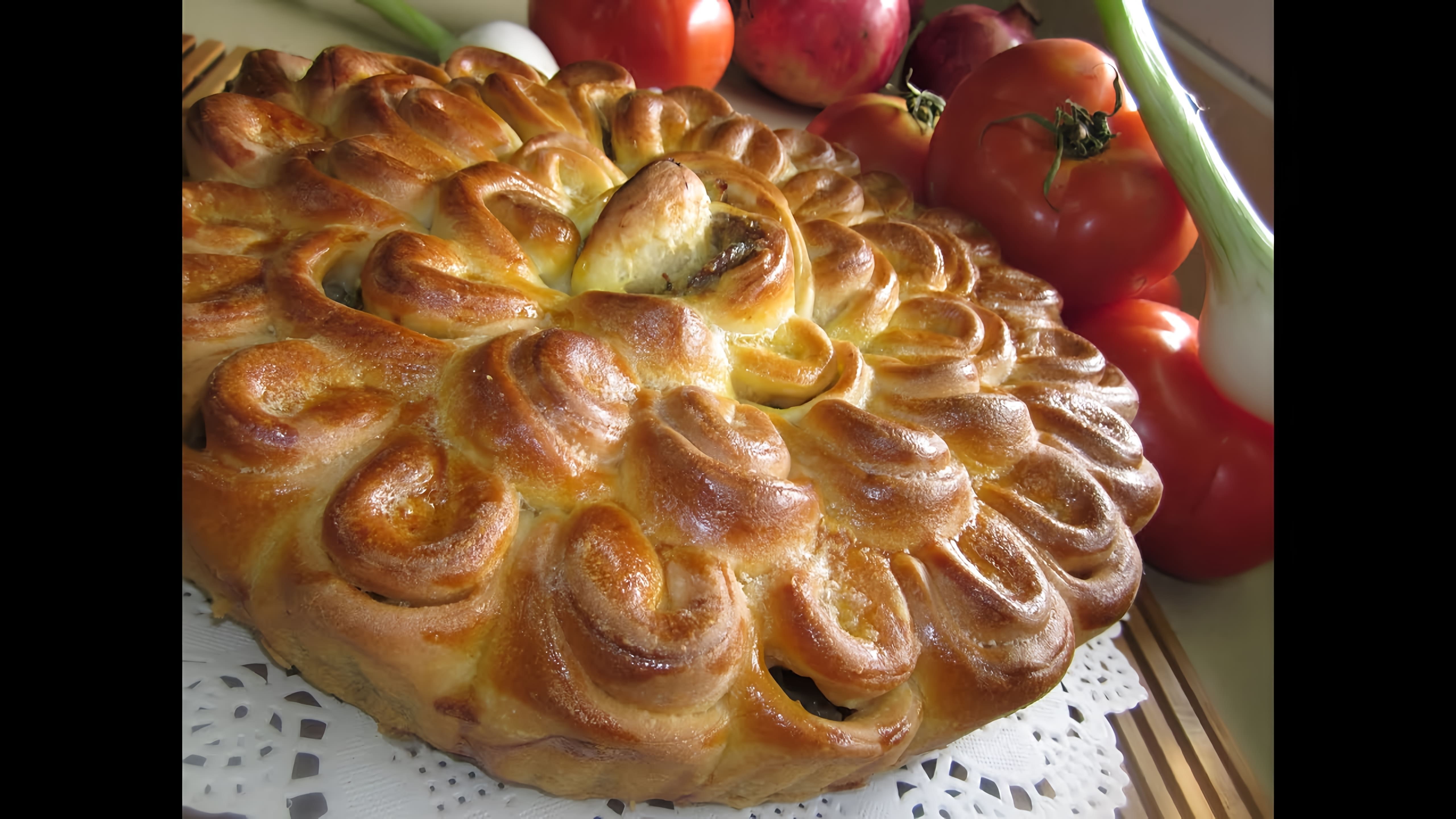 Рецепт мясного пирога "Хризантема" - это вкусное и оригинальное блюдо, которое можно приготовить в домашних условиях