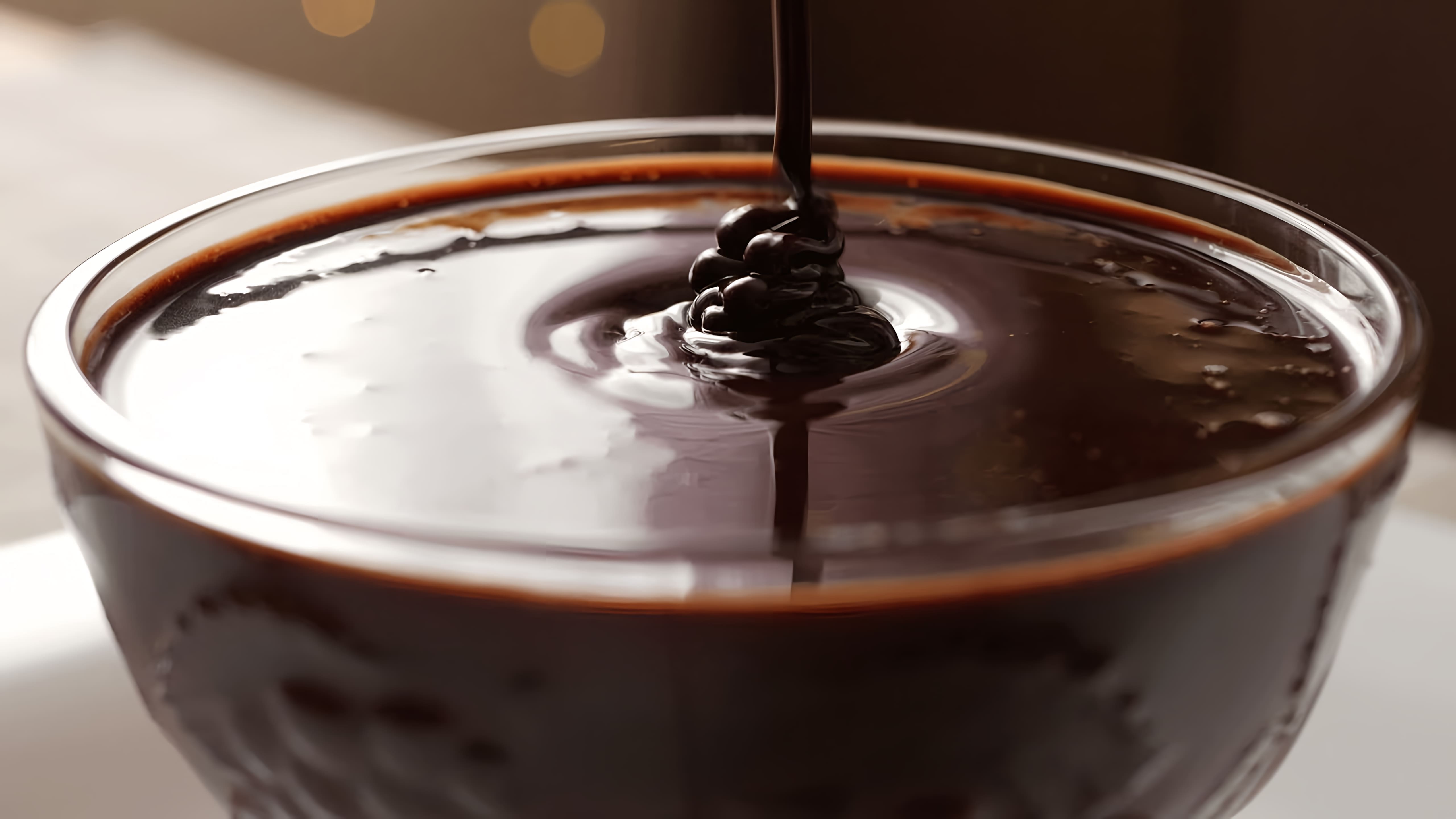 В этом видео демонстрируется простой рецепт шоколадного сиропа, который можно приготовить в домашних условиях