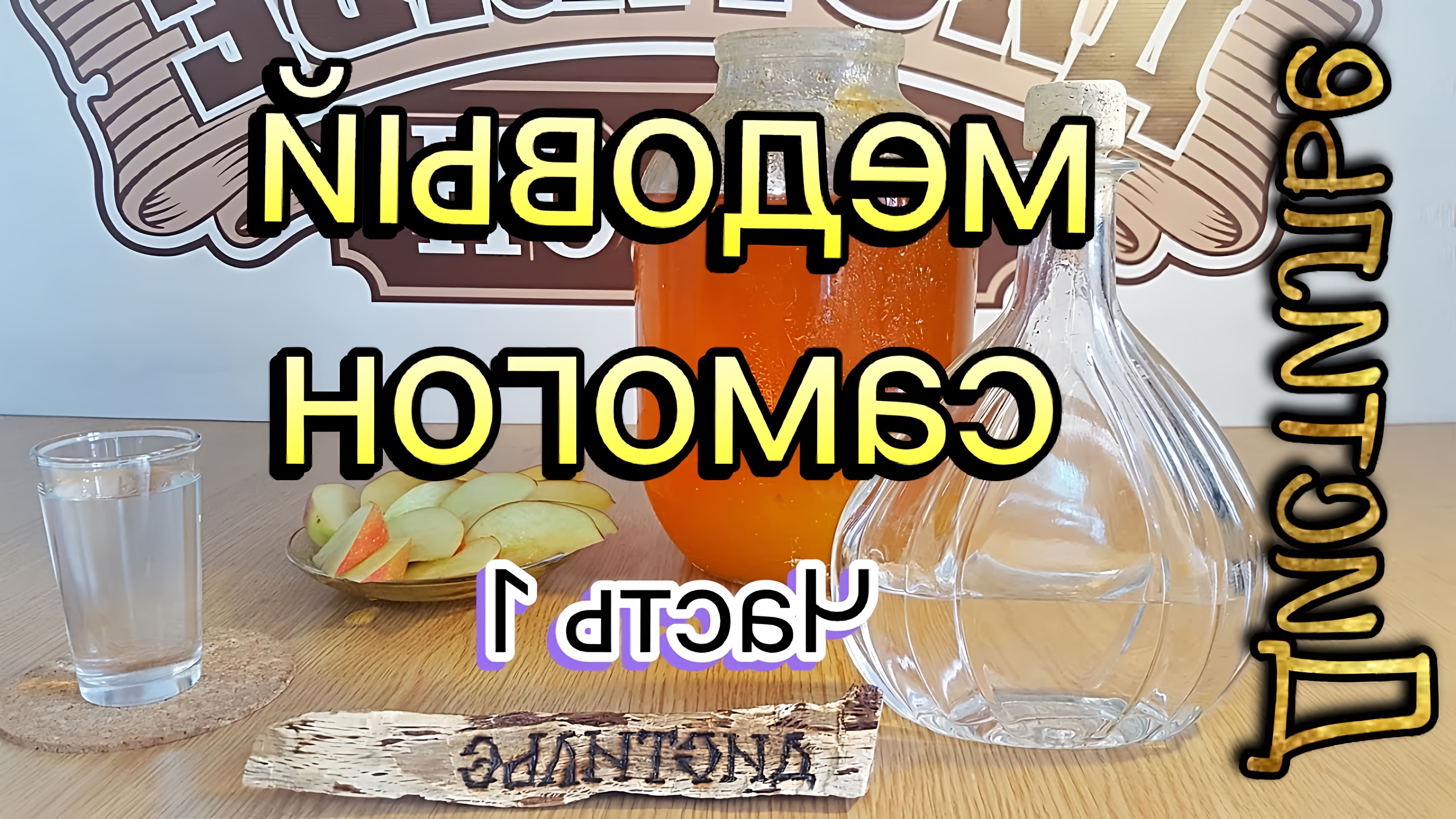 В данном видео демонстрируется процесс приготовления медовой водки