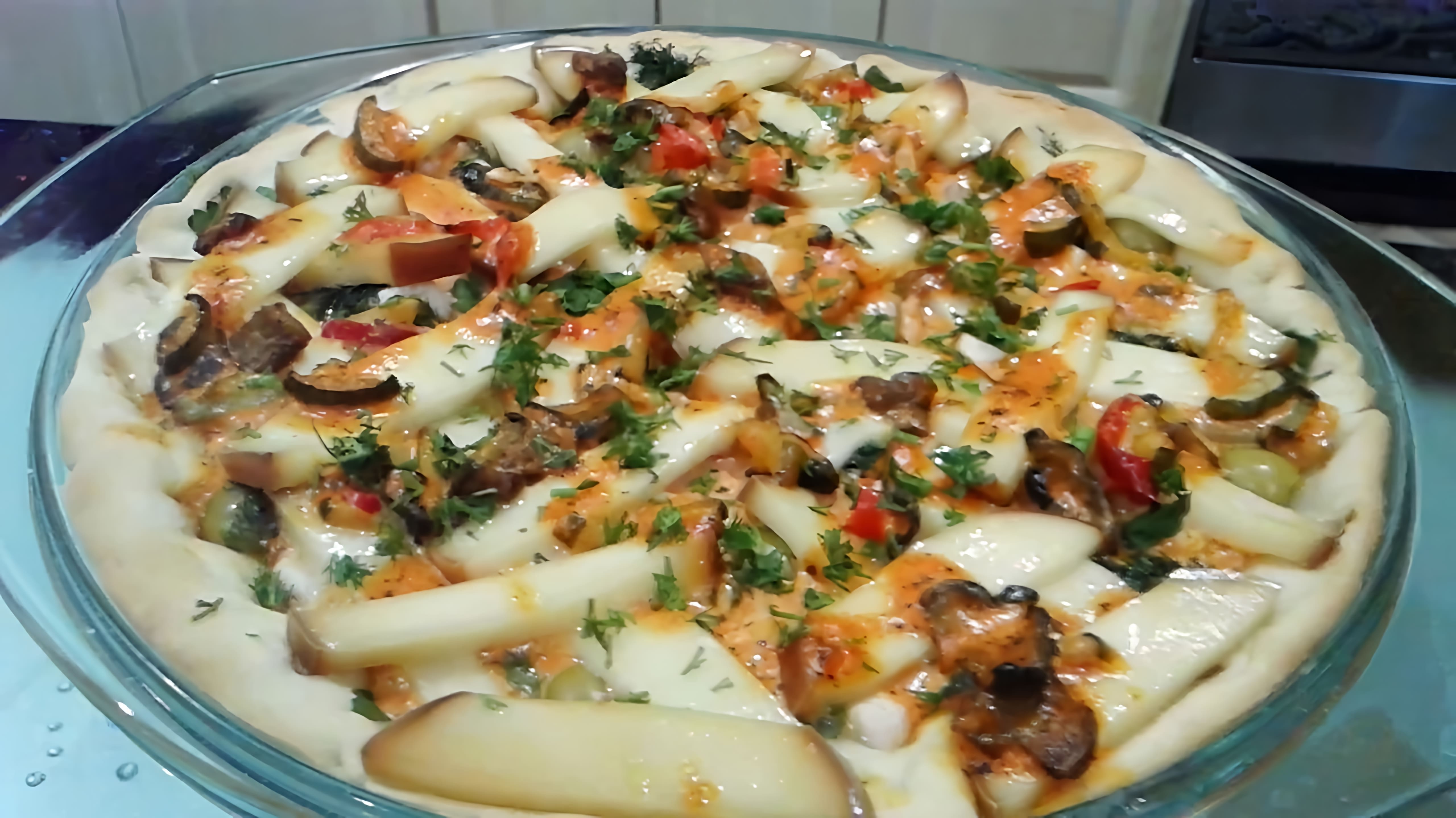 В этом видео-ролике вы увидите, как готовят лучшую пиццу с вкуснейшей начинкой
