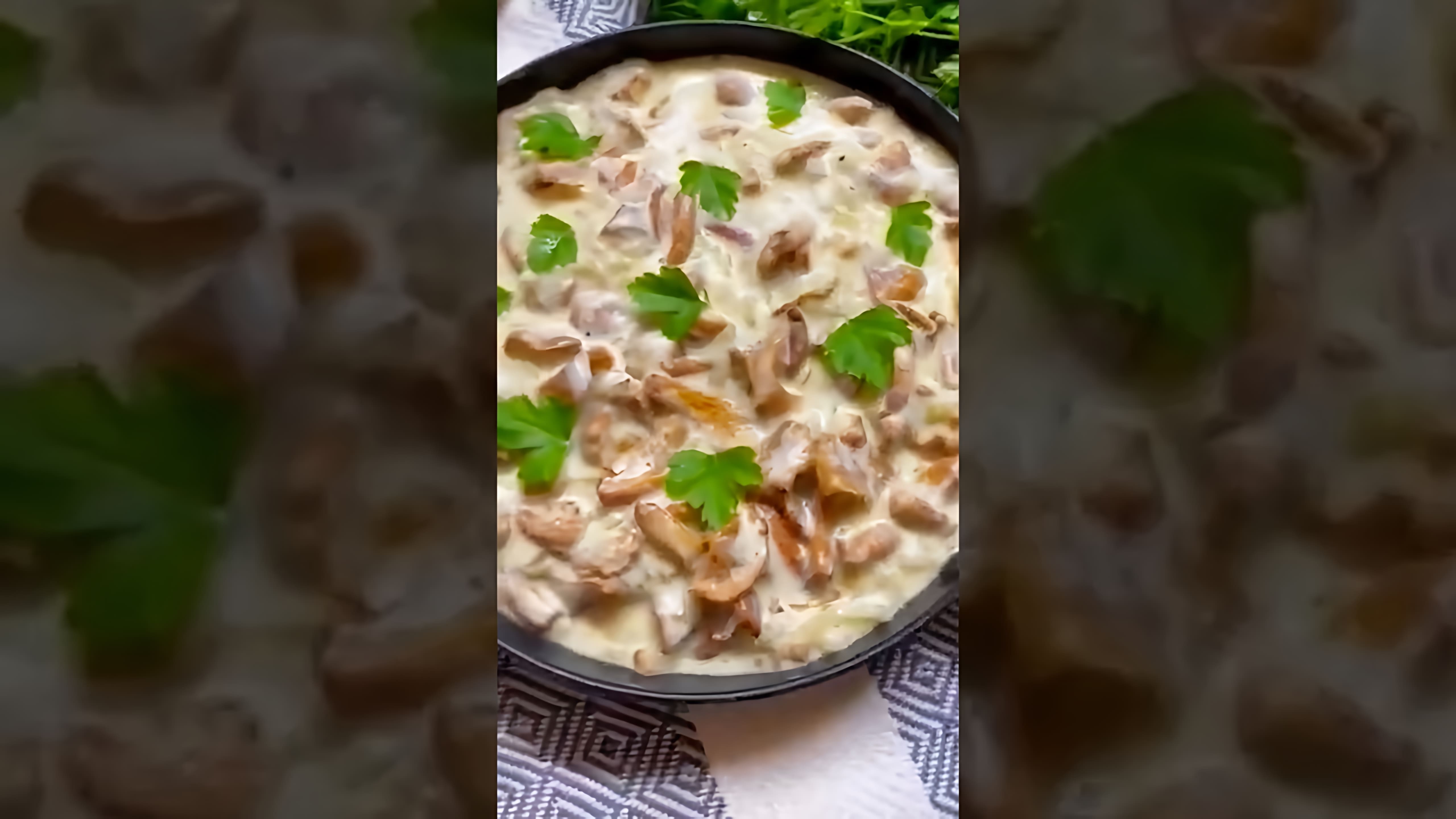 В этом видео-ролике вы увидите, как приготовить вкусный соус из лисичек в сметане