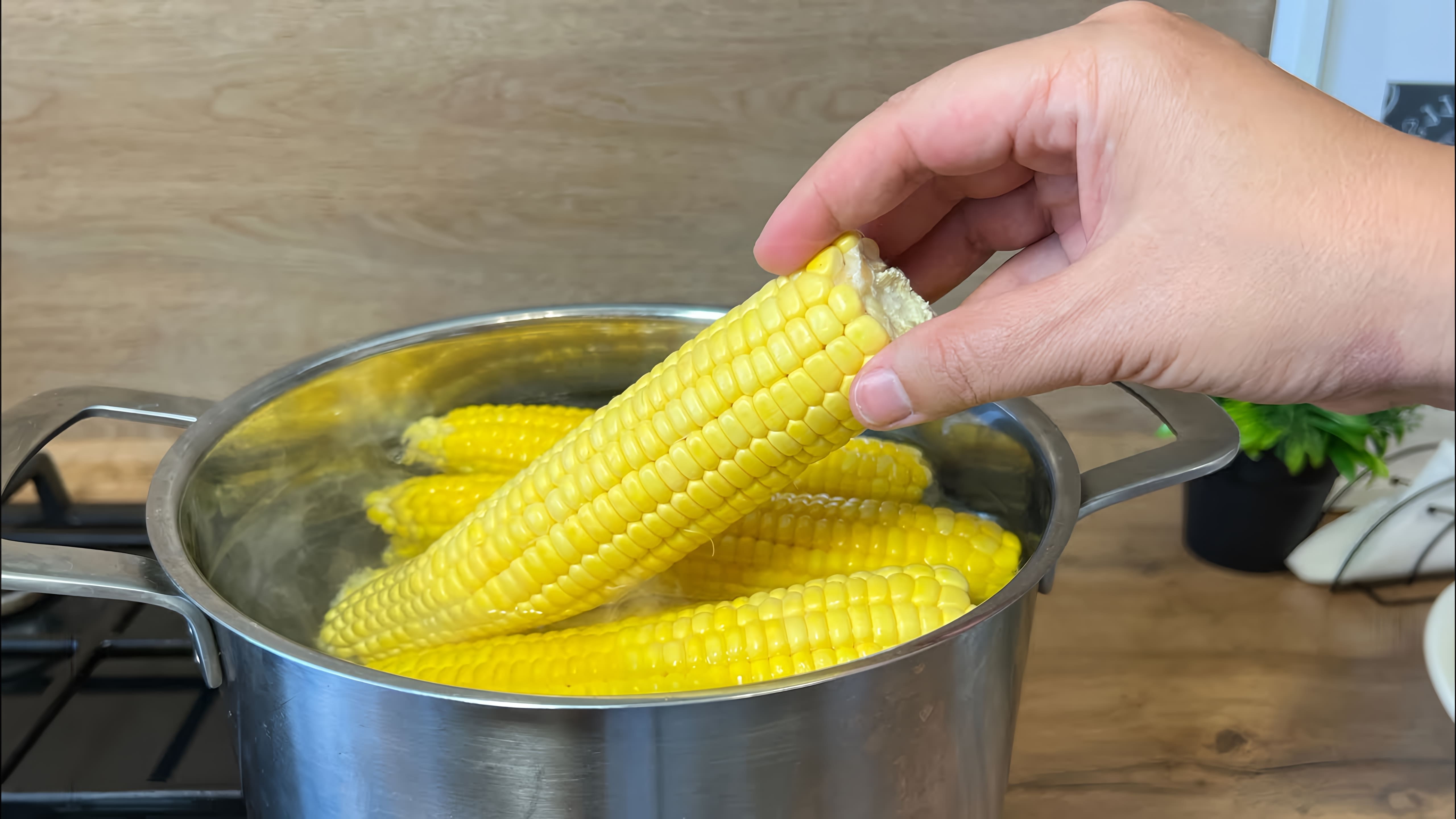 В этом видео рассказывается о том, как приготовить вкусную и сочную кукурузу