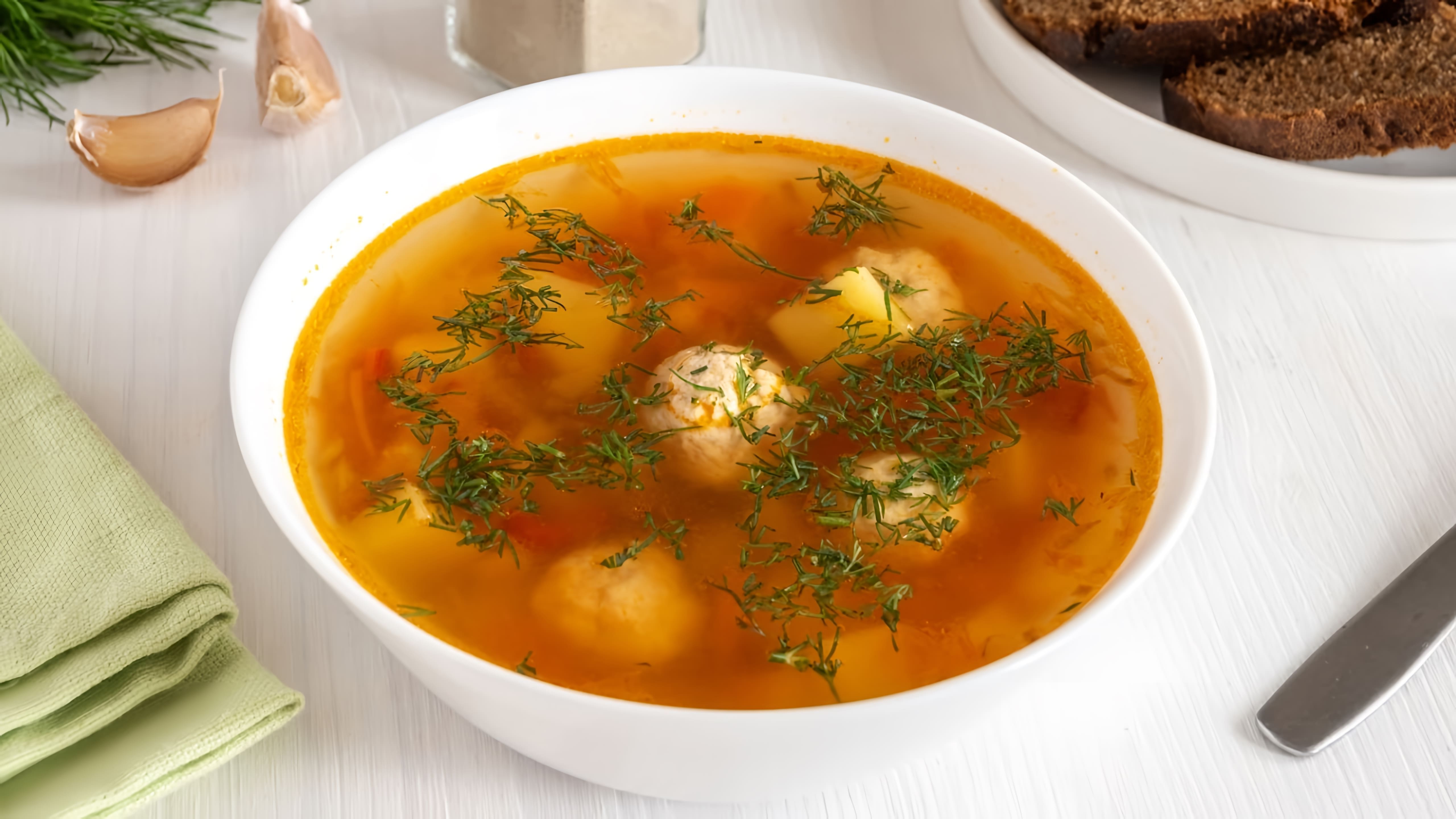 Суп с фрикадельками и картошкой - простой и очень вкусный рецепт