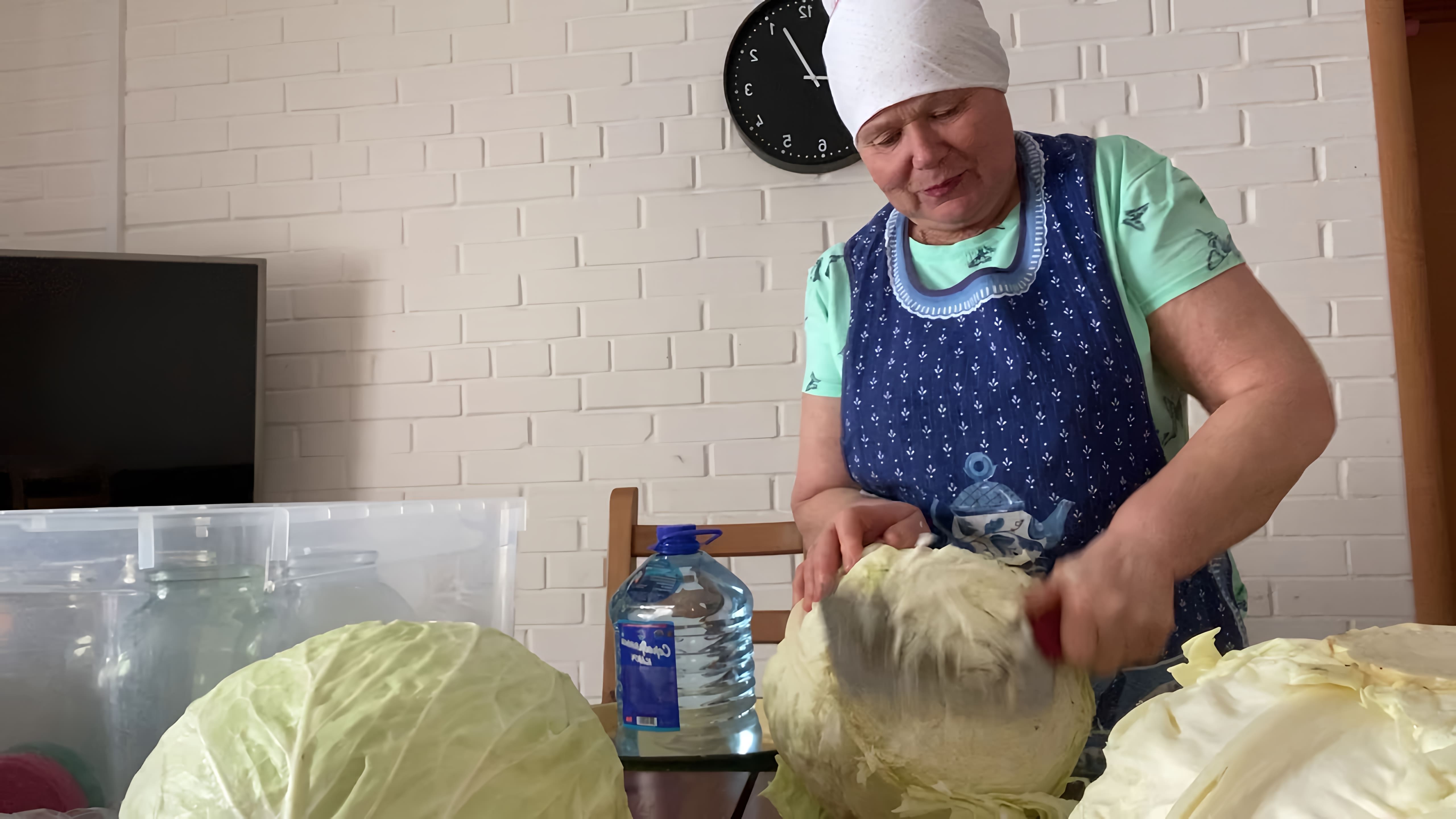 В этом видео рассказывается о тонкостях квашения белокочанной капусты