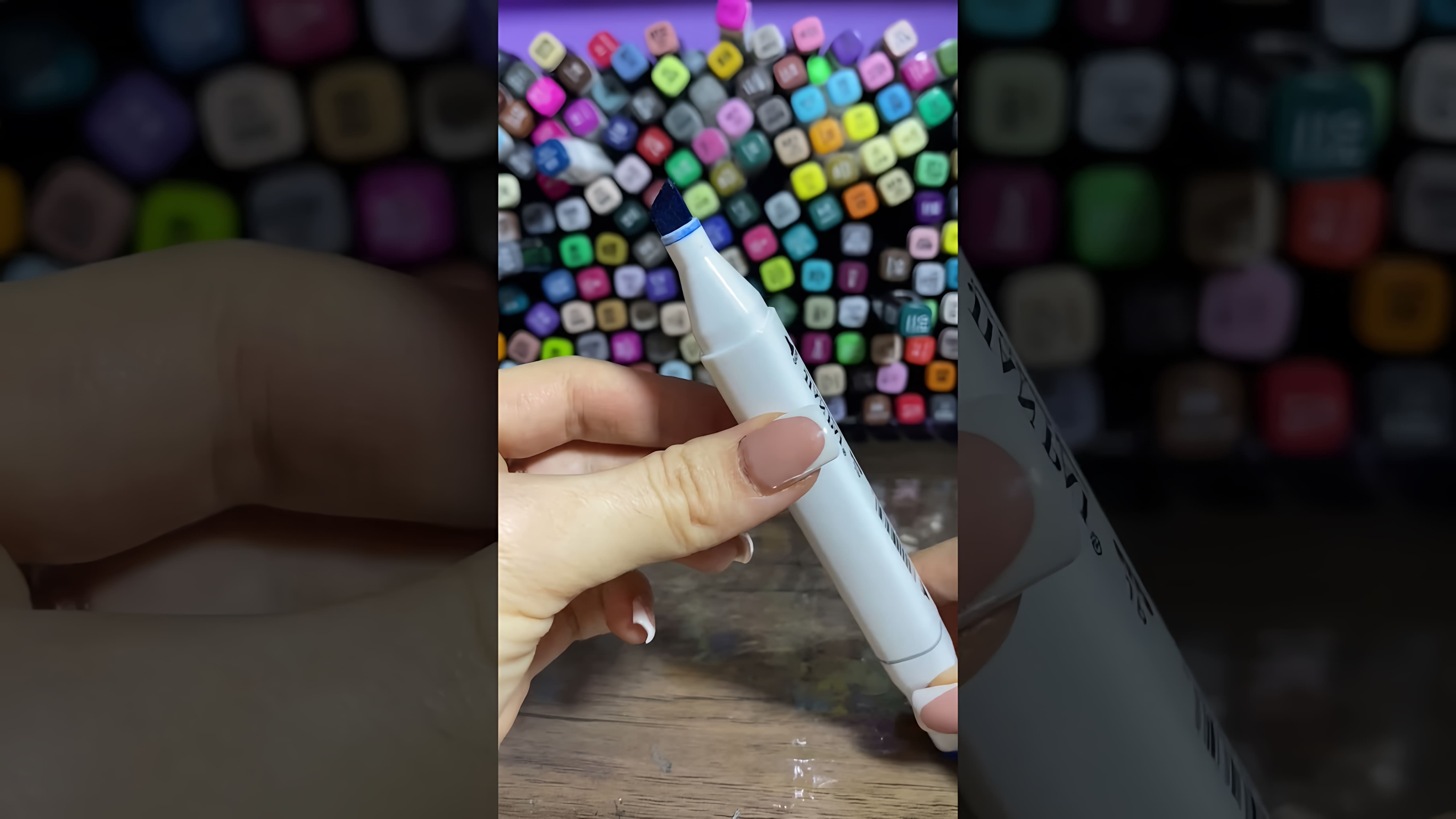 В этом видео показано, как заправить маркер, если он высох и не рисует