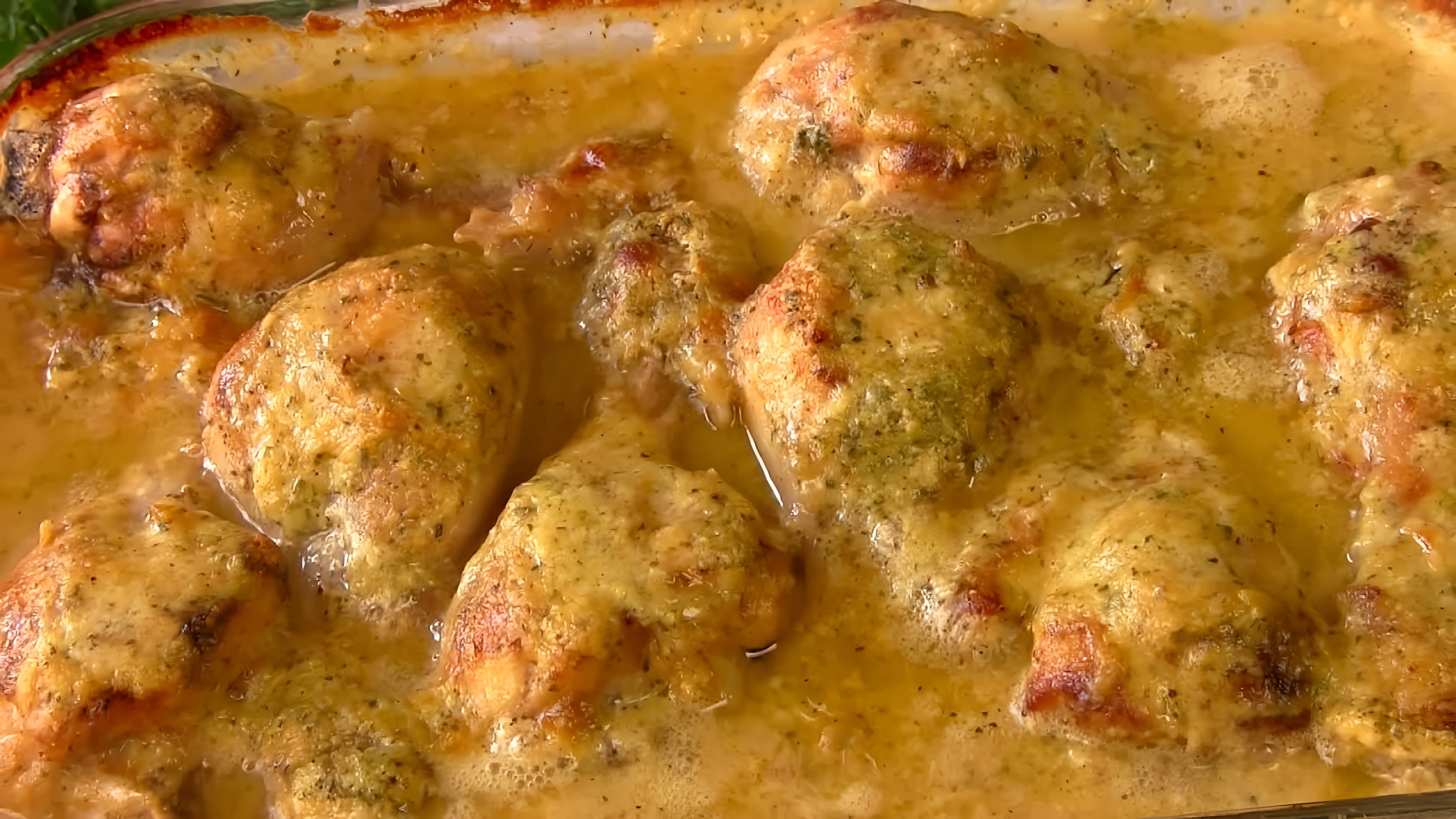 В этом видео демонстрируется простой и быстрый рецепт приготовления сочной курицы в духовке