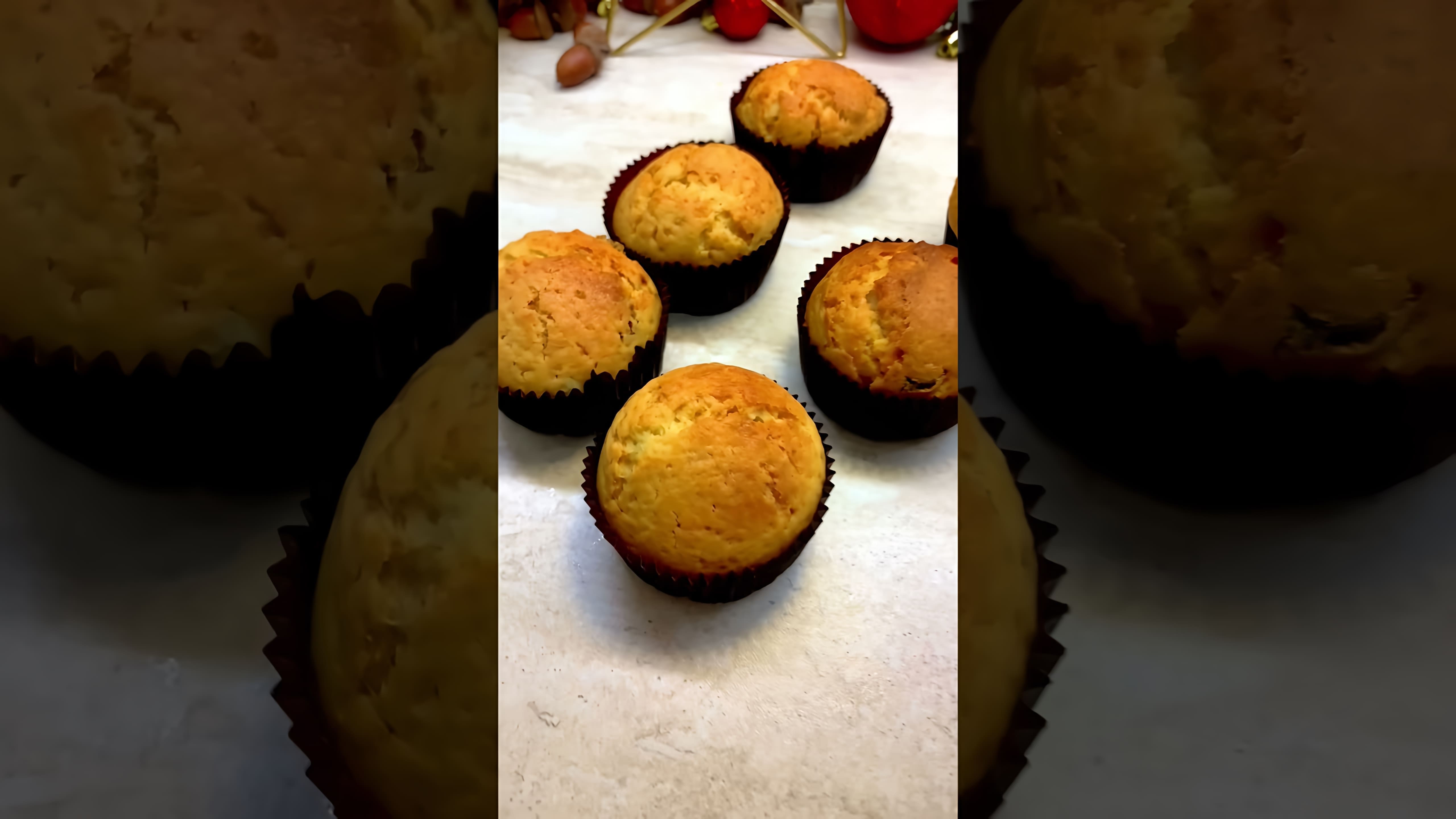 В этом видео демонстрируется рецепт приготовления влажных кексов в духовке