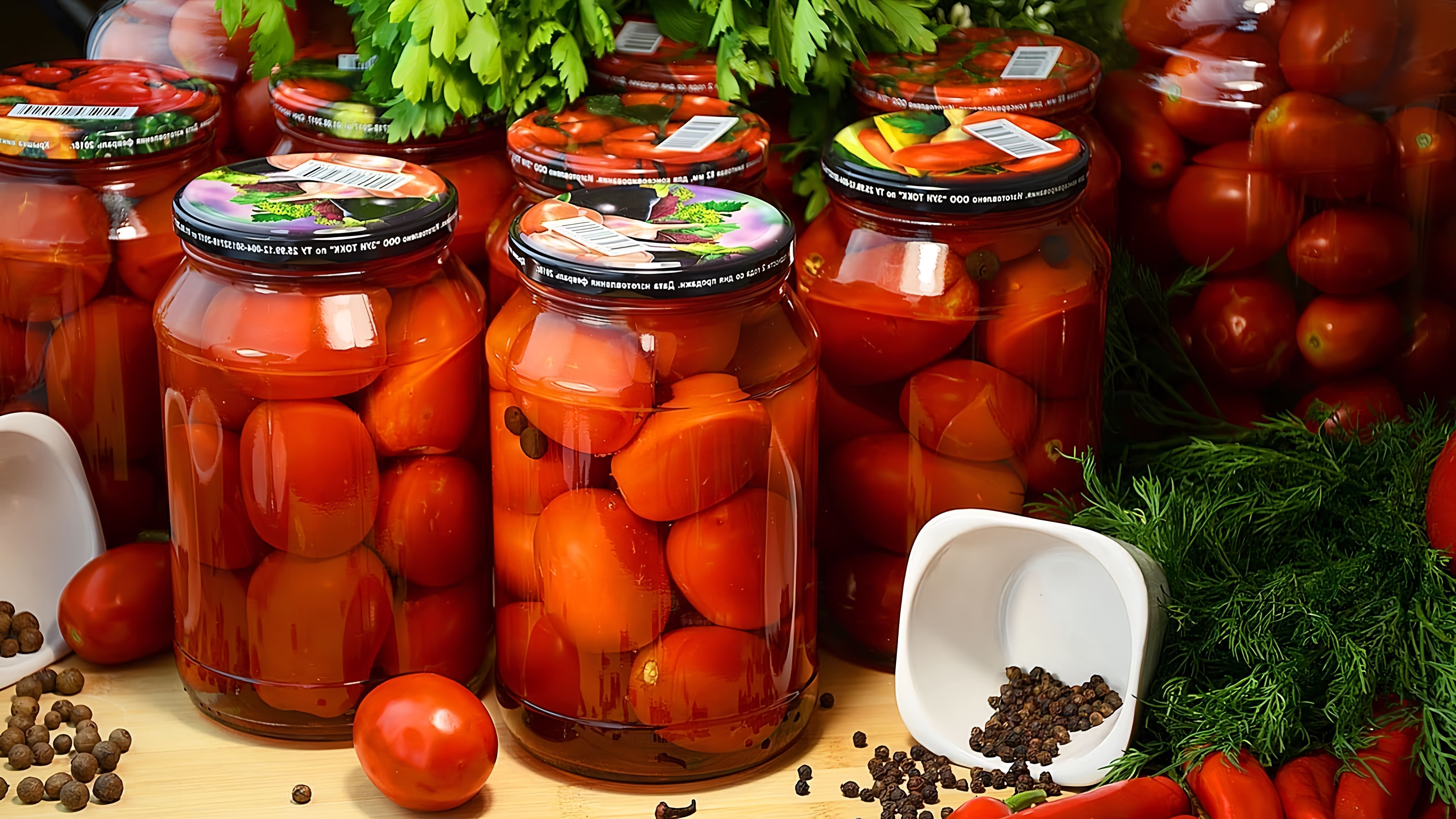 Видео рецепт маринованных помидоров на зиму без использования уксуса