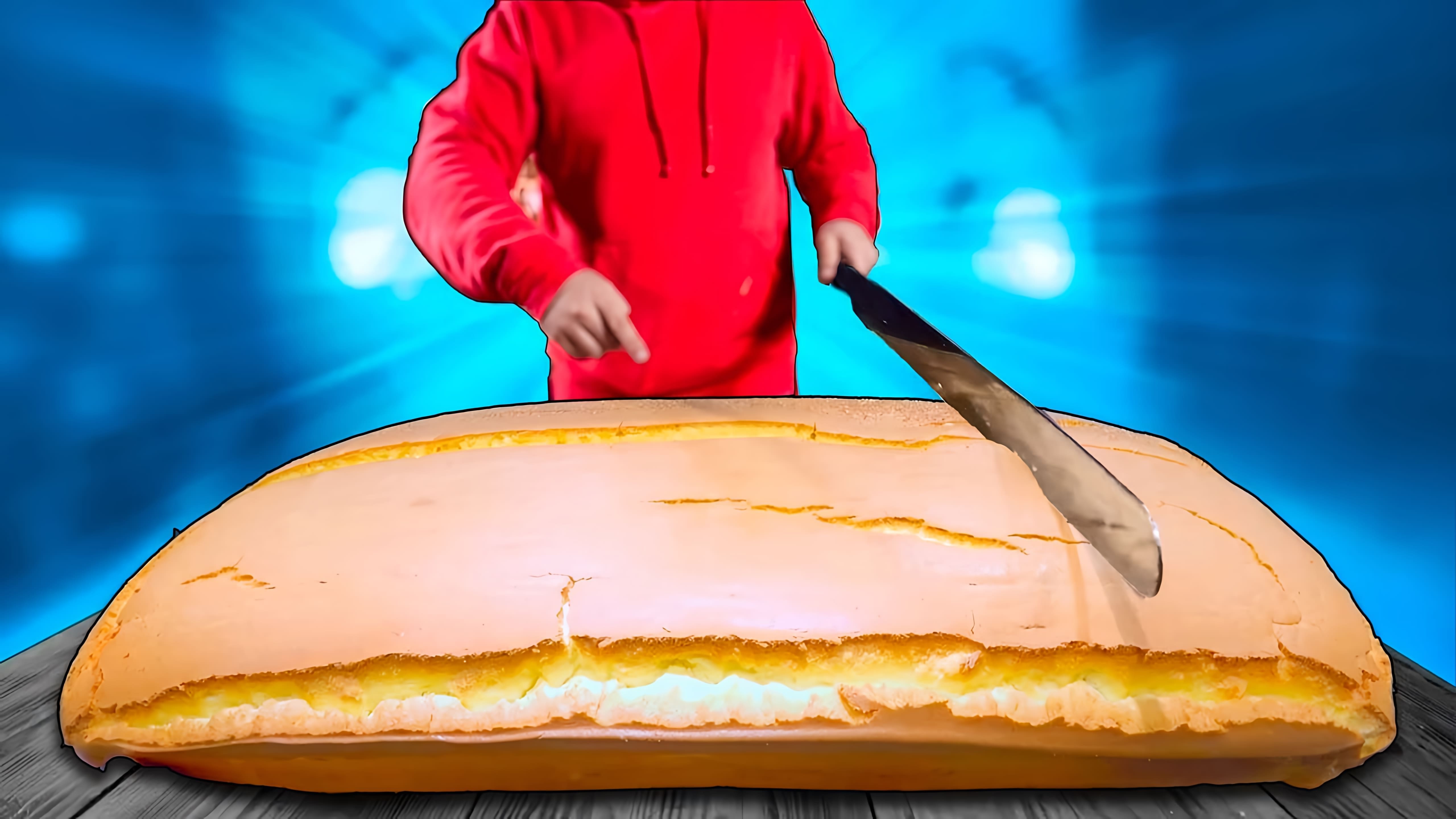В этом видео мы видим, как готовится самый мягкий в мире тайваньский торт Кастелло