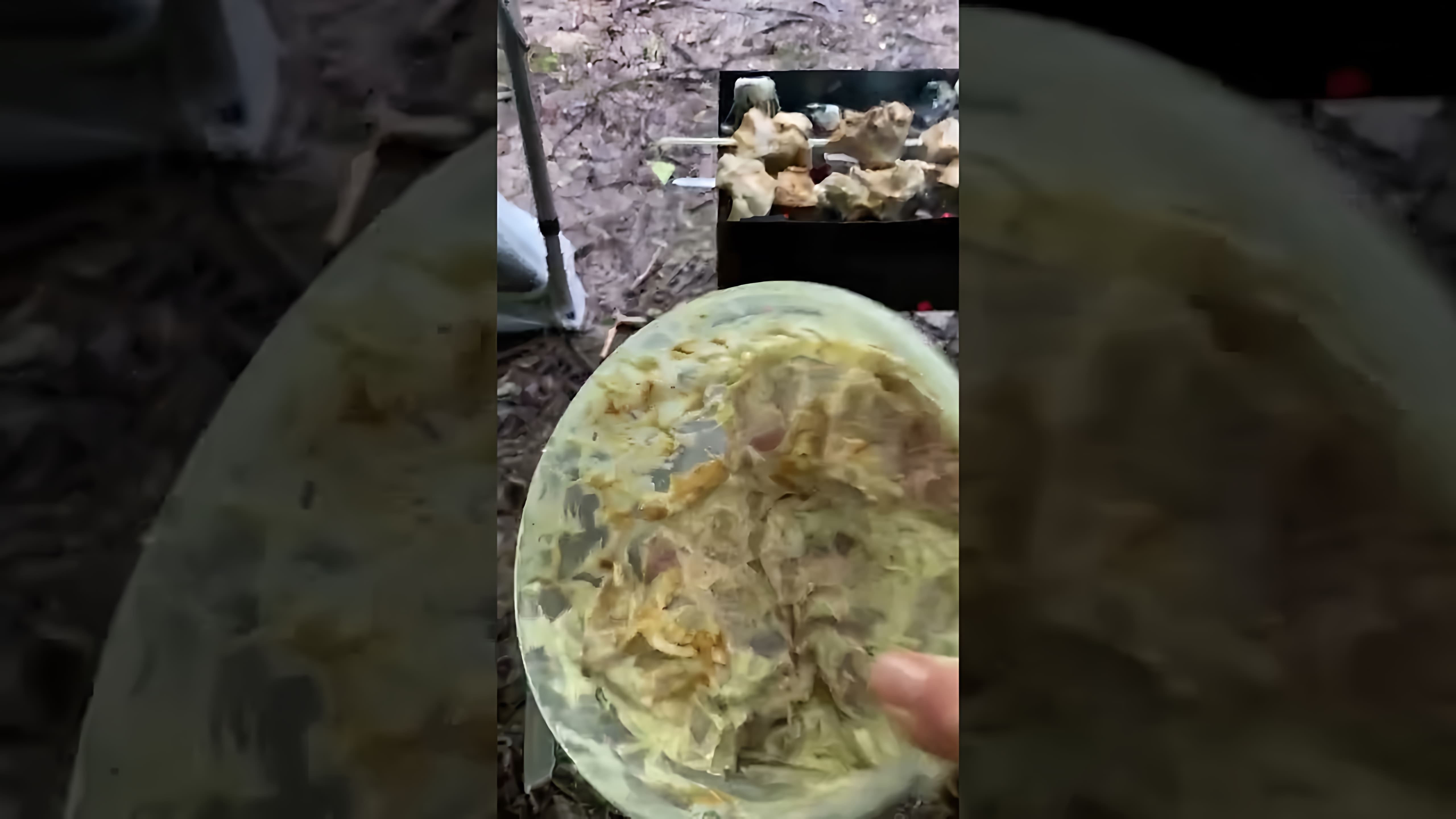 Видео: Шашлык свиной на кефире.       Кефир 3, 2%, специи, чеснок молотый, паприка и приправа шашлычная. 