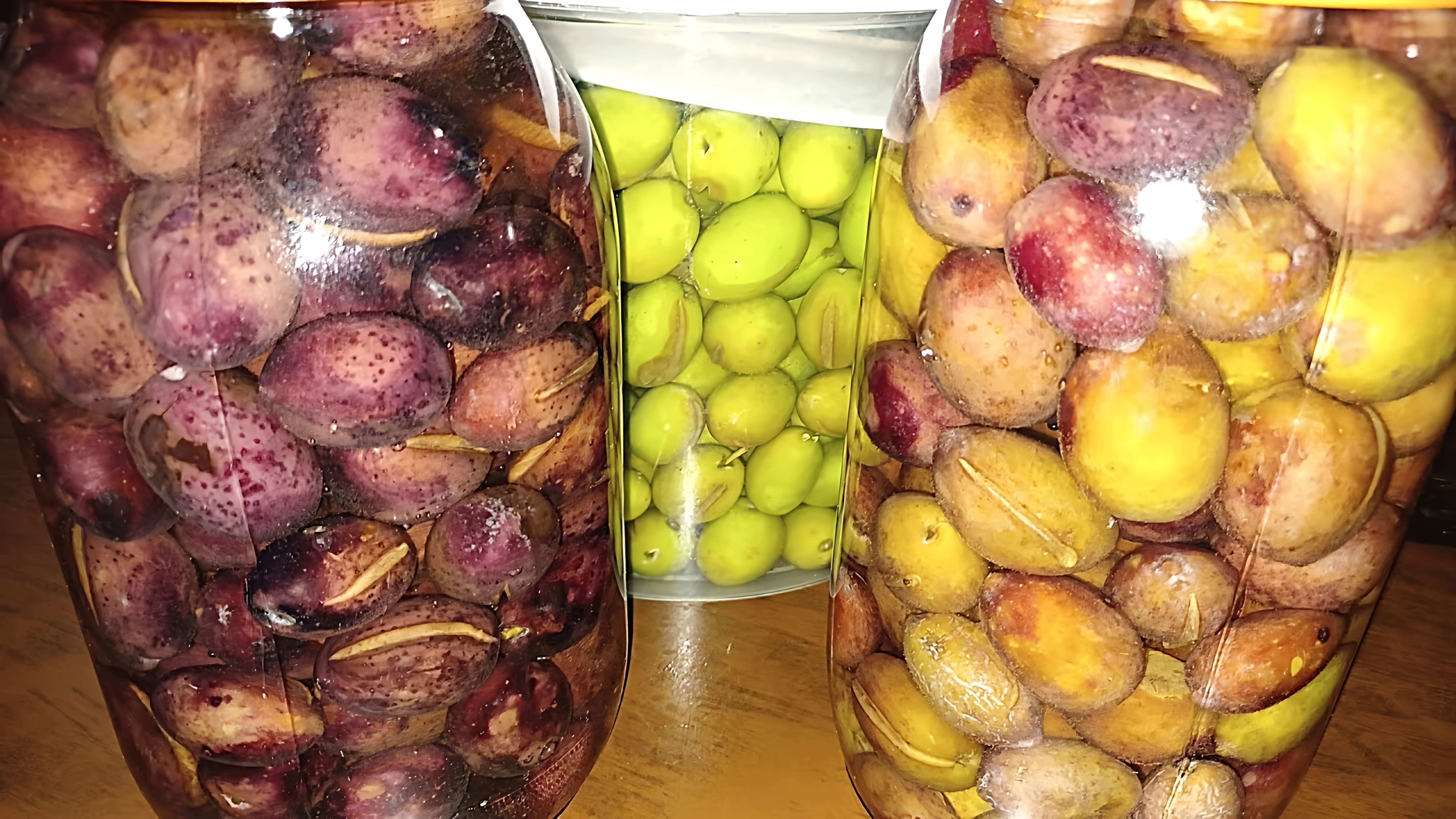 В этом видео демонстрируется процесс засолки маслин или оливок в домашних условиях