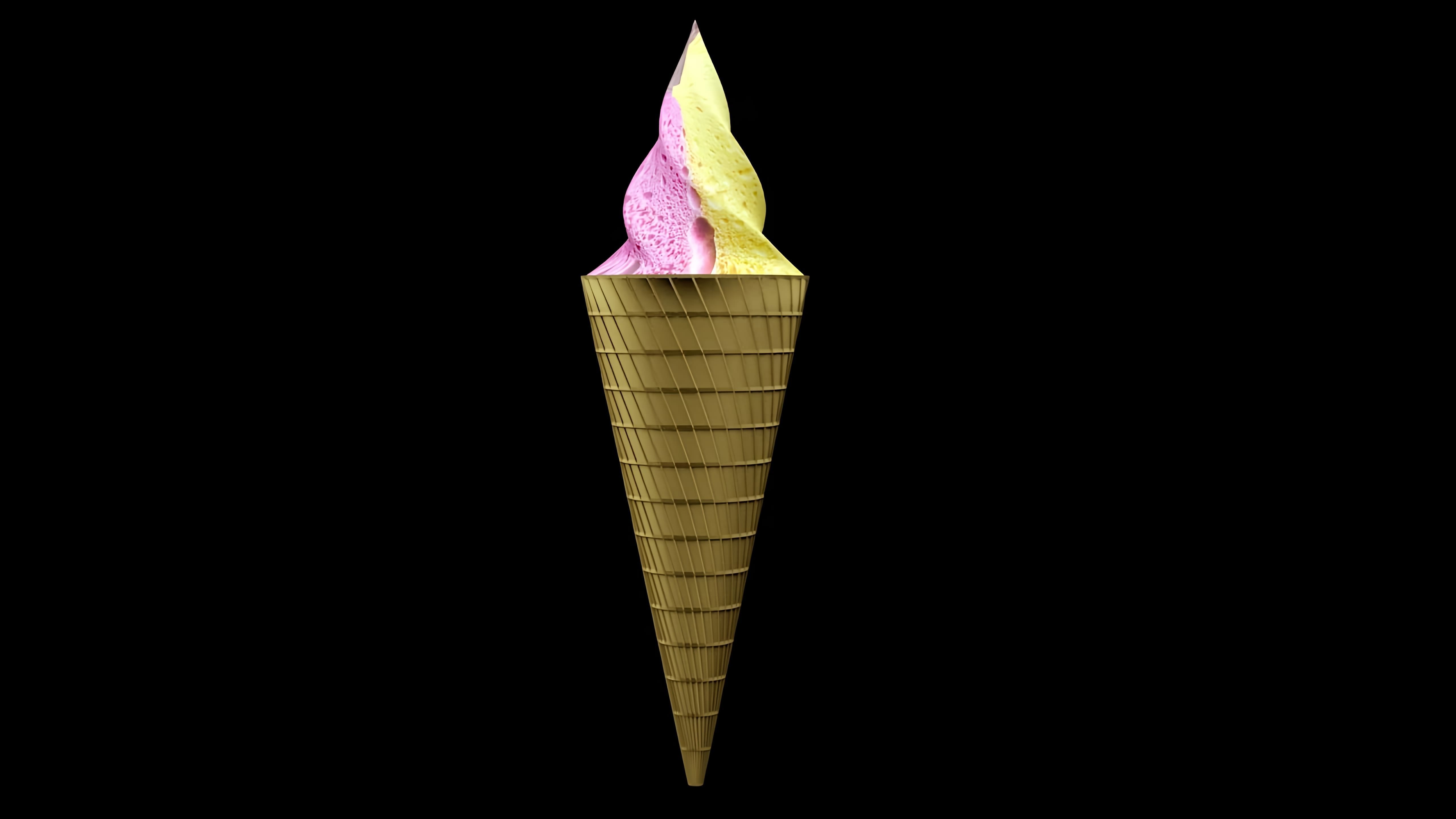 В этом видео демонстрируется создание 3D-модели мороженого в Blender